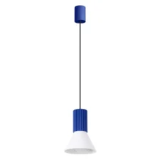 Lampa wisząca ESTRIA 1 biała/ultramaryna