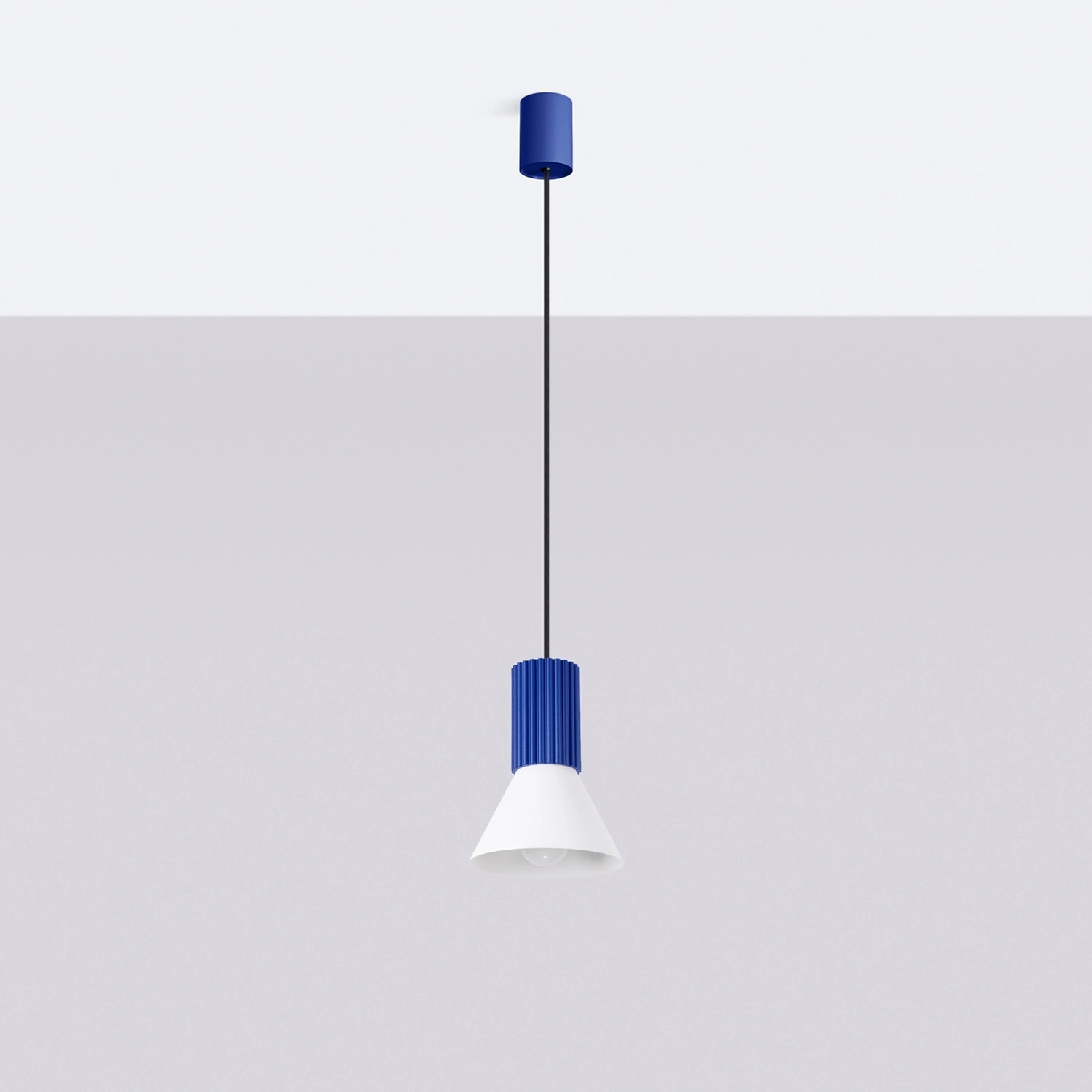 Lampa wisząca ESTRIA 1 biała/ultramaryna - obrazek 7
