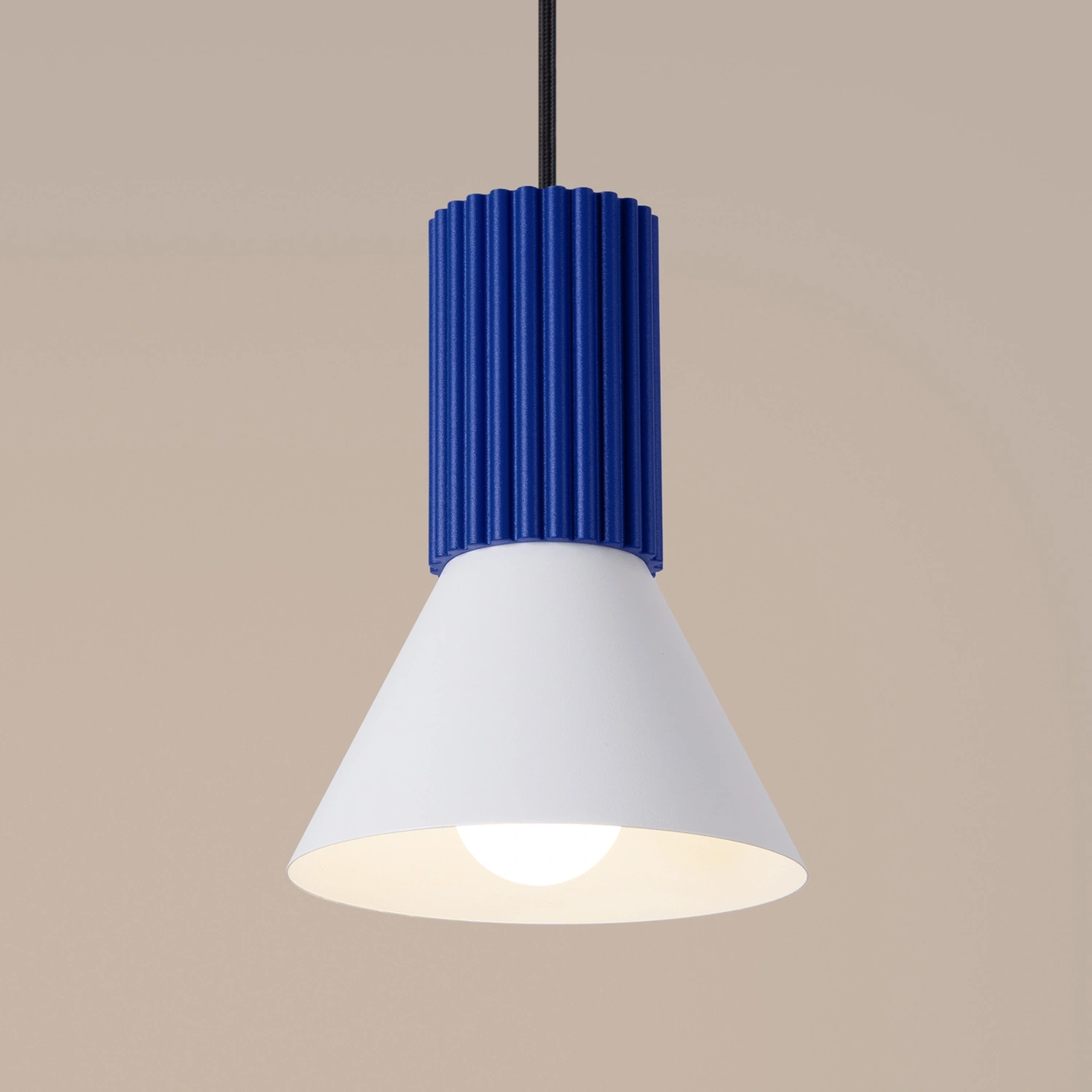 Lampa wisząca ESTRIA 1 biała/ultramaryna - obrazek 9