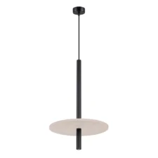 Lampa wisząca FELTRO 1 czarna/beżowa