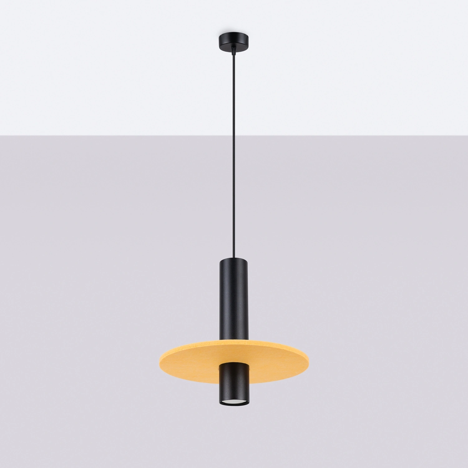 Lampa wisząca PELTA 1 czarna/żółta - obrazek 7