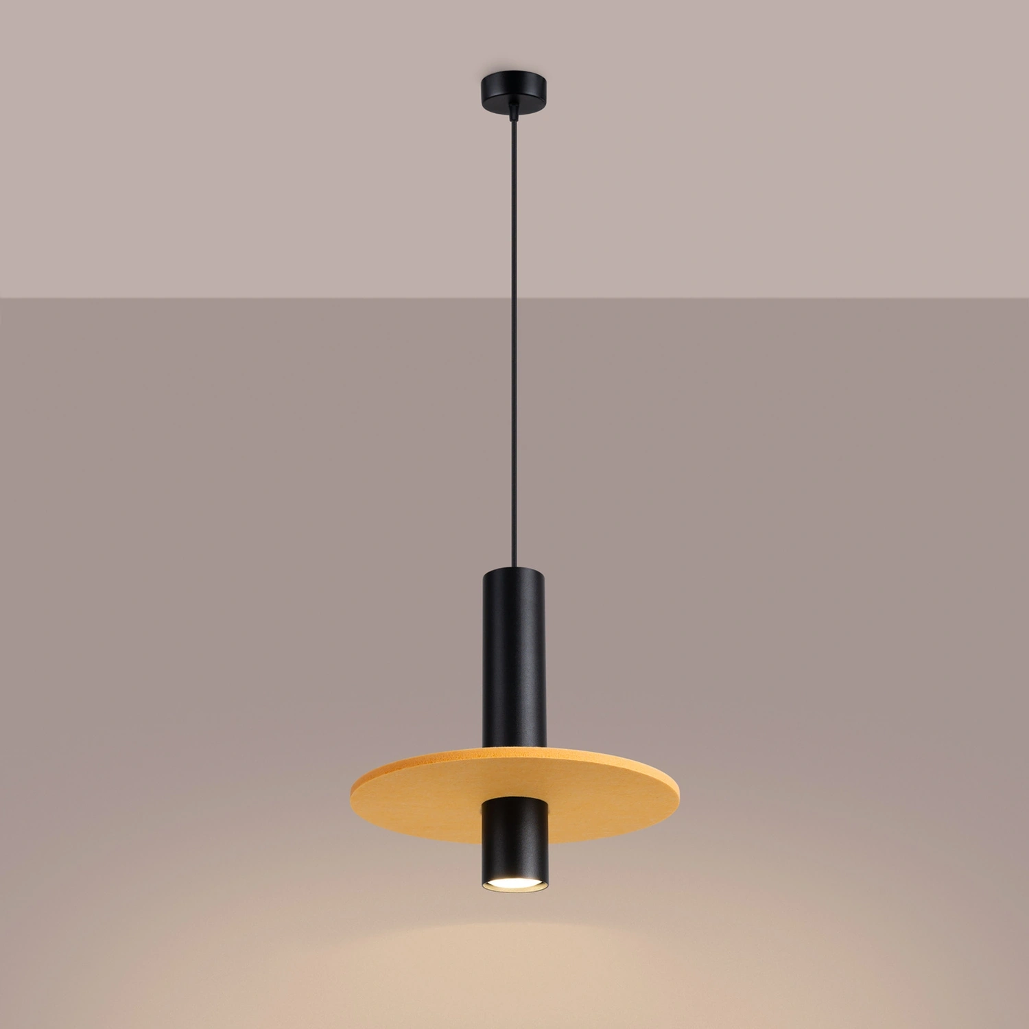 Lampa wisząca PELTA 1 czarna/żółta - obrazek 8
