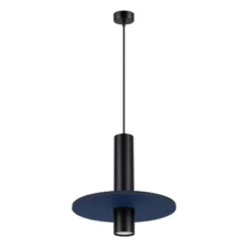 Lampa wisząca PELTA 1 czarna/granatowa
