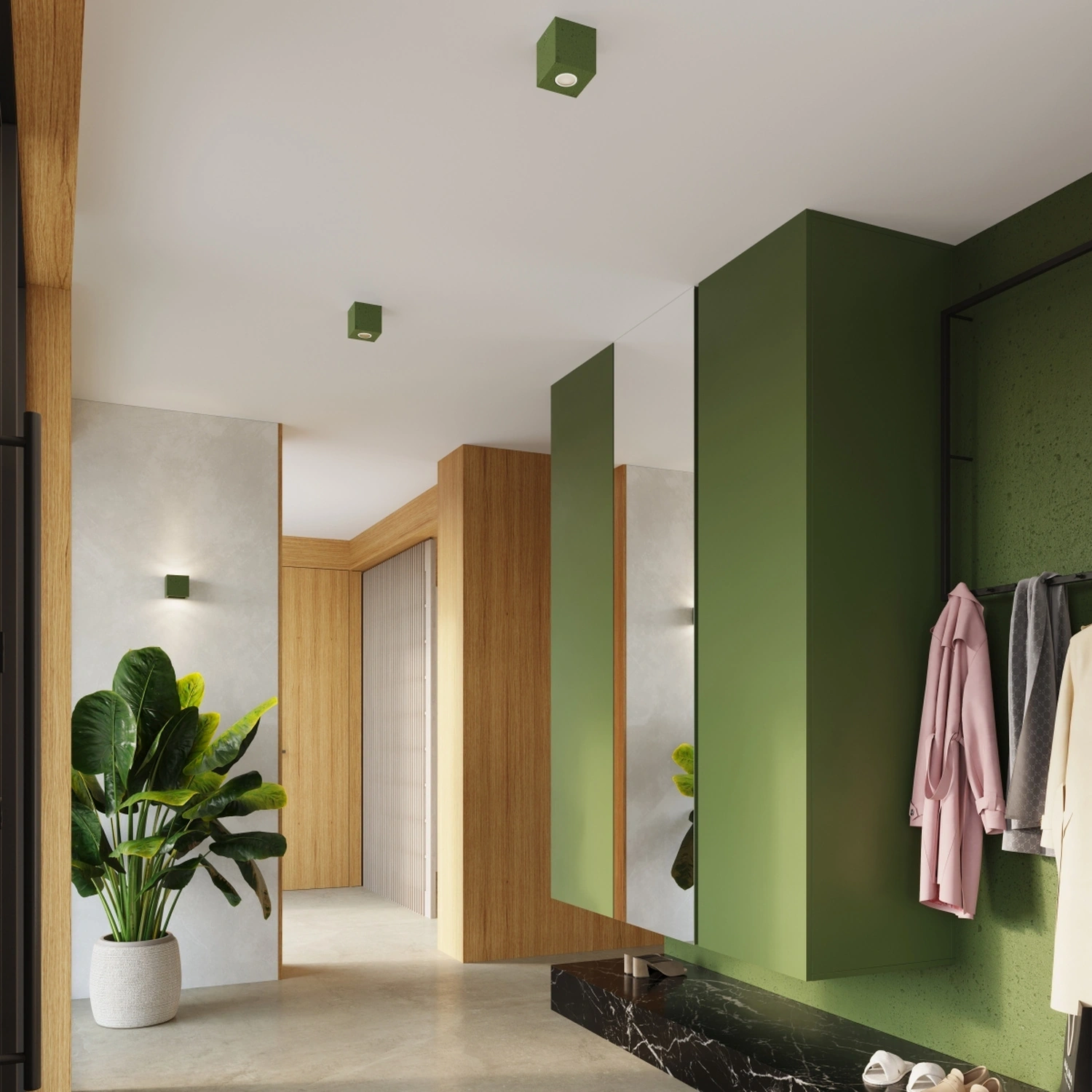 Plafon QUAD beton zielona oliwka - obrazek 4