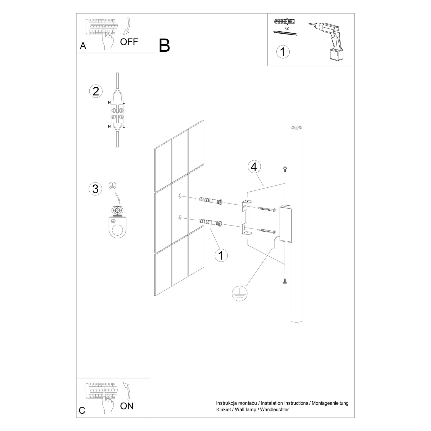 Kinkiet PASTELO 2 ultramaryna - obrazek 10