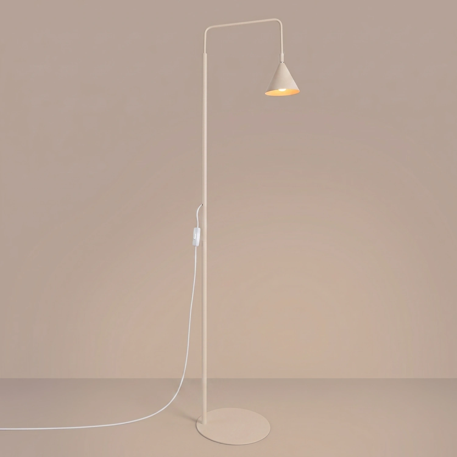 Lampa podłogowa NOX beżowa - obrazek 7