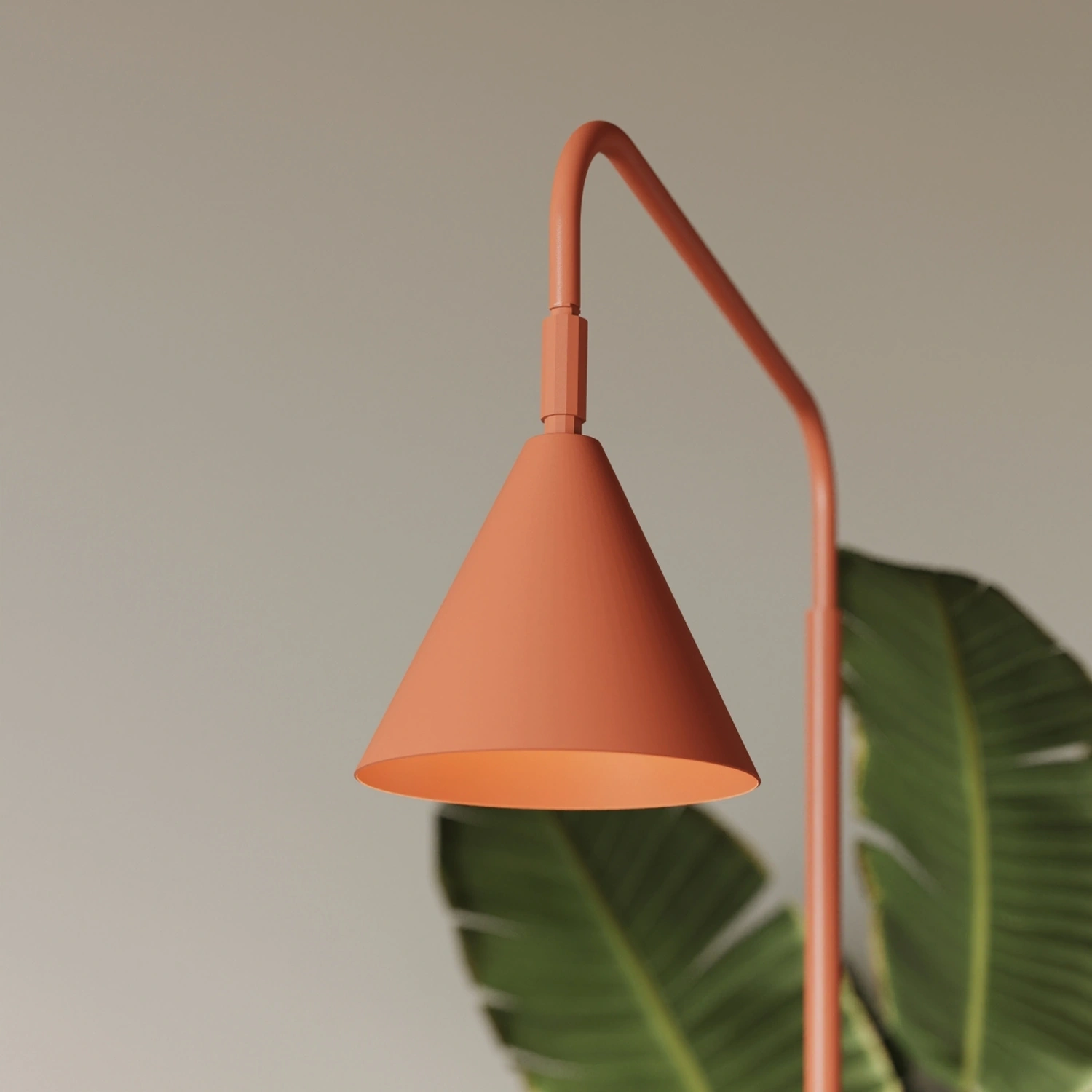 Lampa podłogowa NOX ochra czerwona - obrazek 5