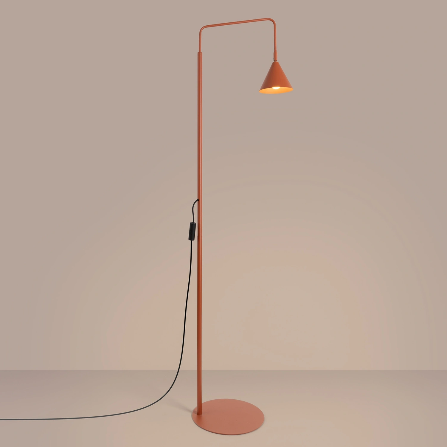 Lampa podłogowa NOX ochra czerwona - obrazek 7