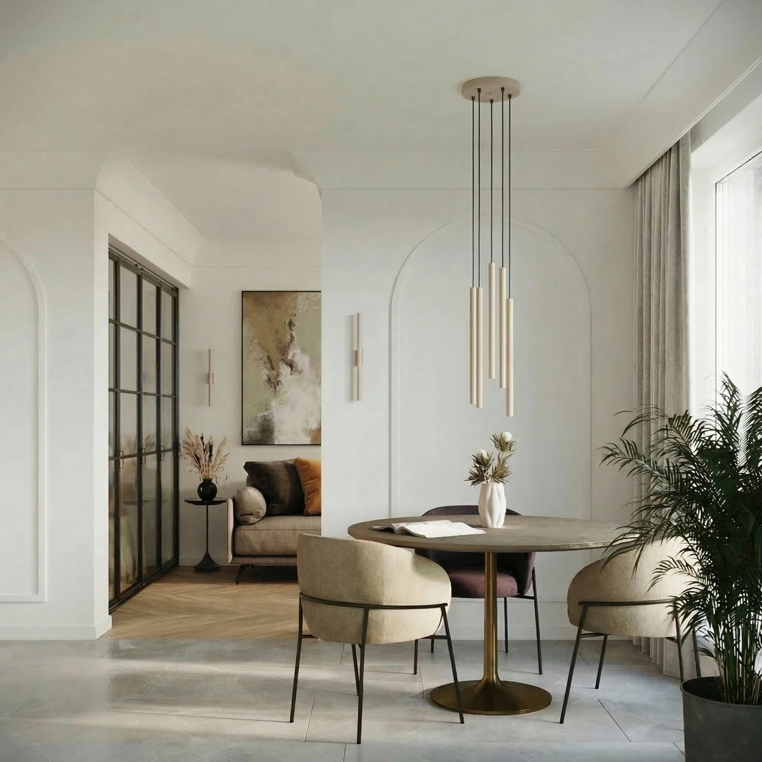 Lampa wisząca PASTELO 2 taupe - obrazek 3