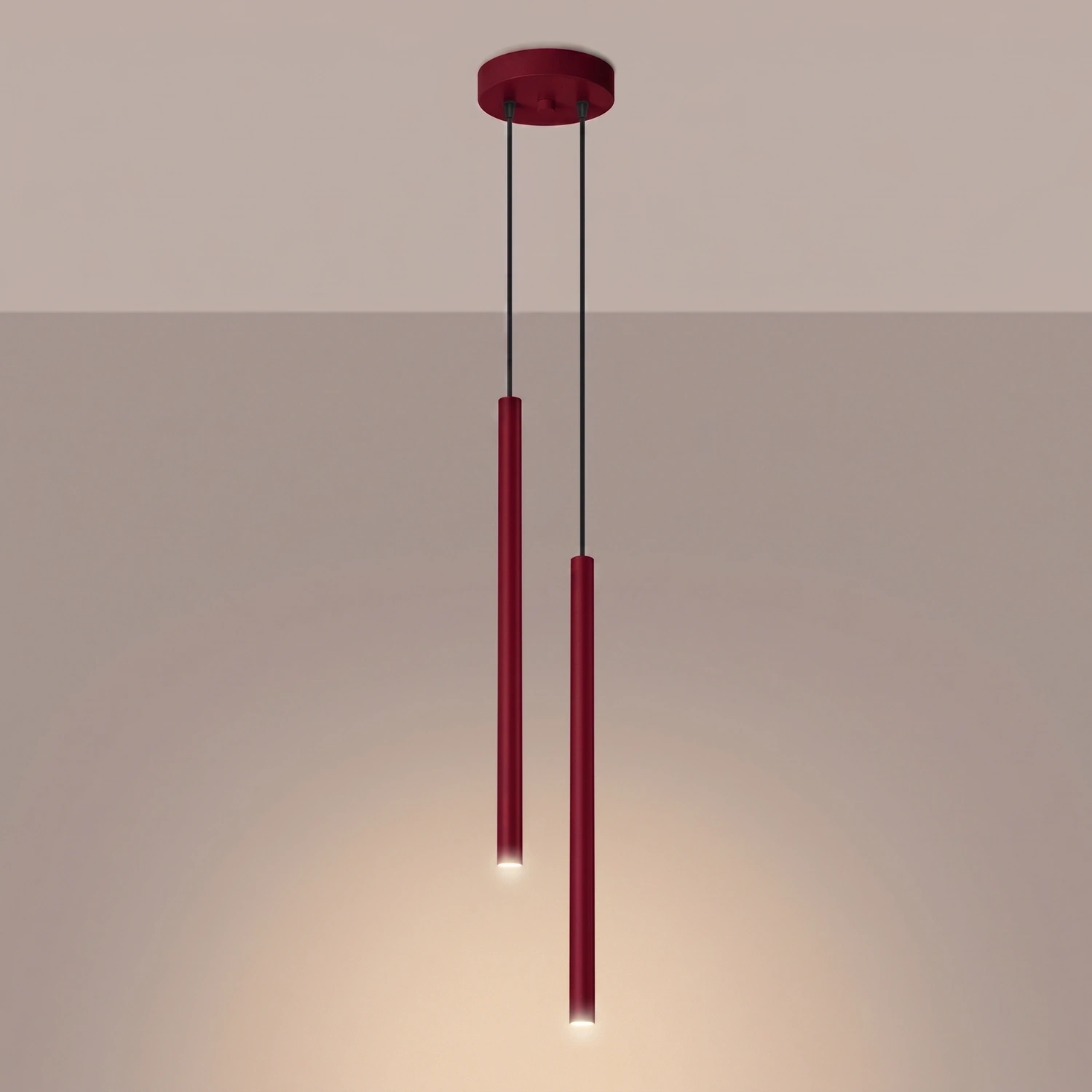 Lampa wisząca PASTELO 2 burgund - obrazek 8