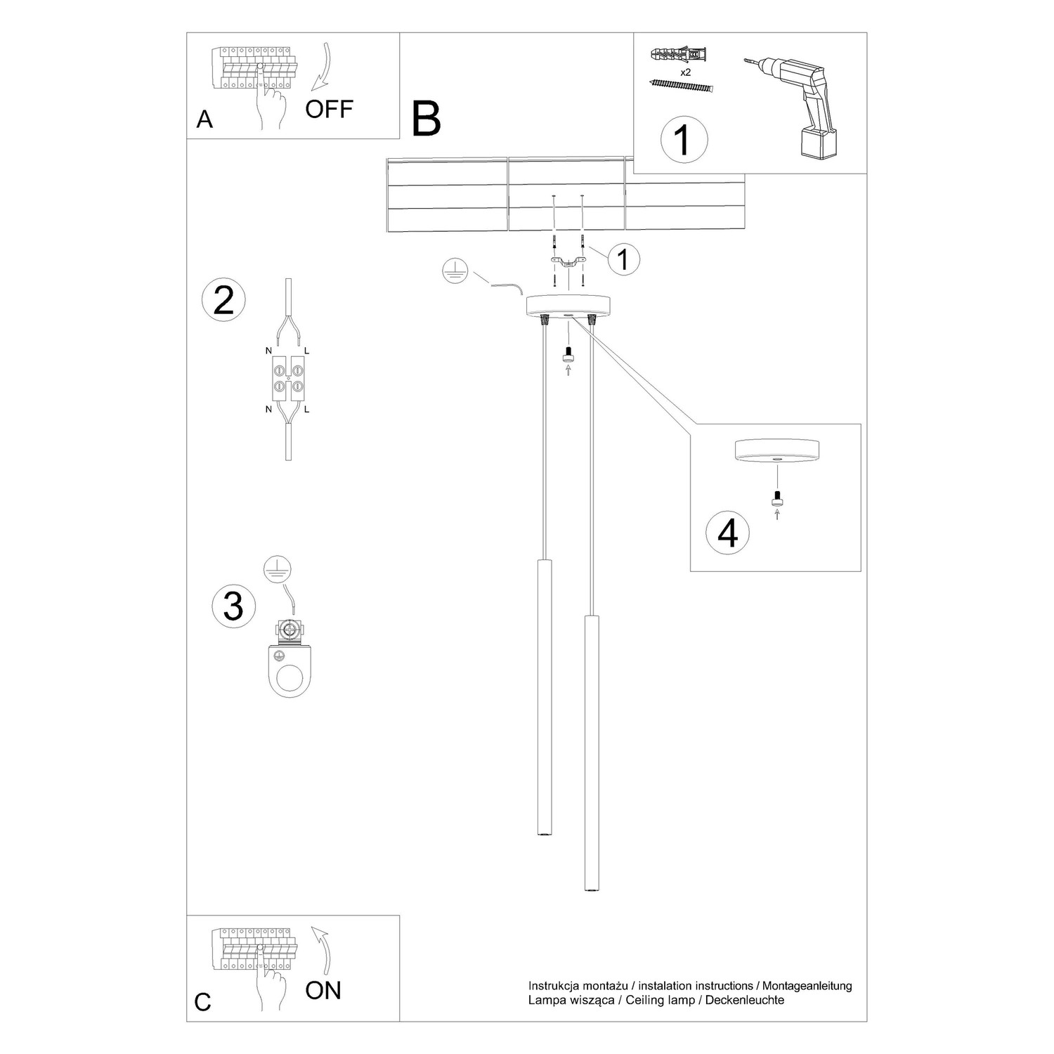 Lampa wisząca PASTELO 2 burgund - obrazek 11