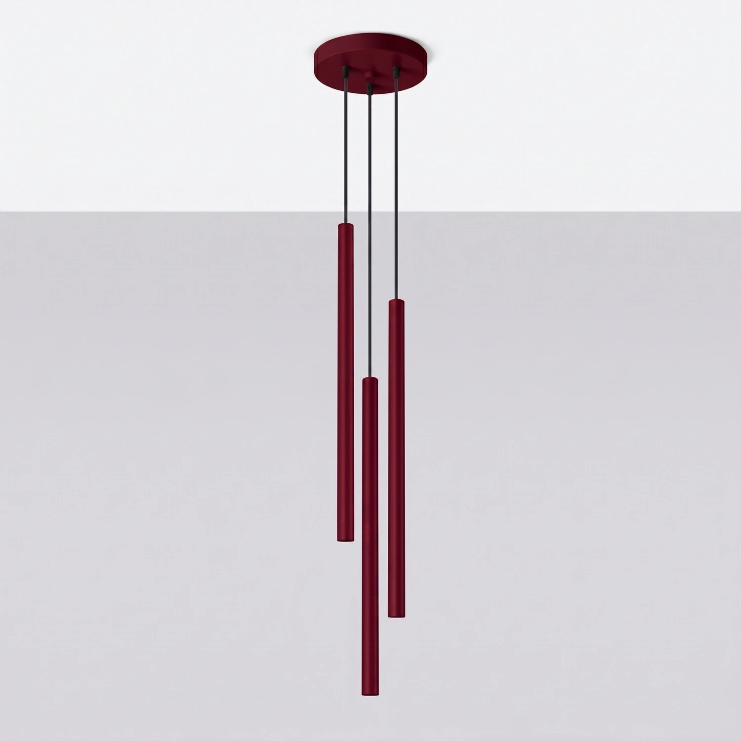 Lampa wisząca PASTELO 3P burgund - obrazek 7