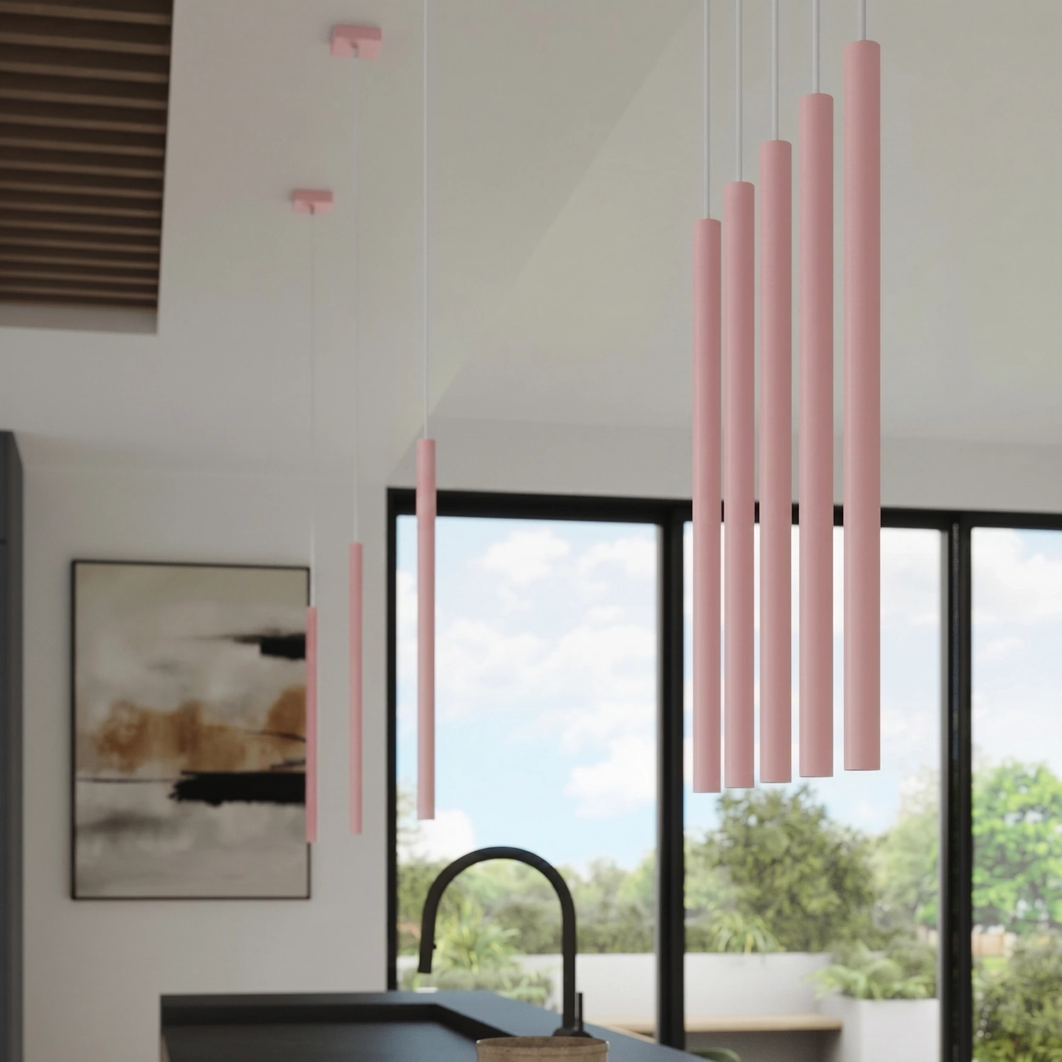 Lampa wisząca PASTELO 1 różowa - obrazek 5