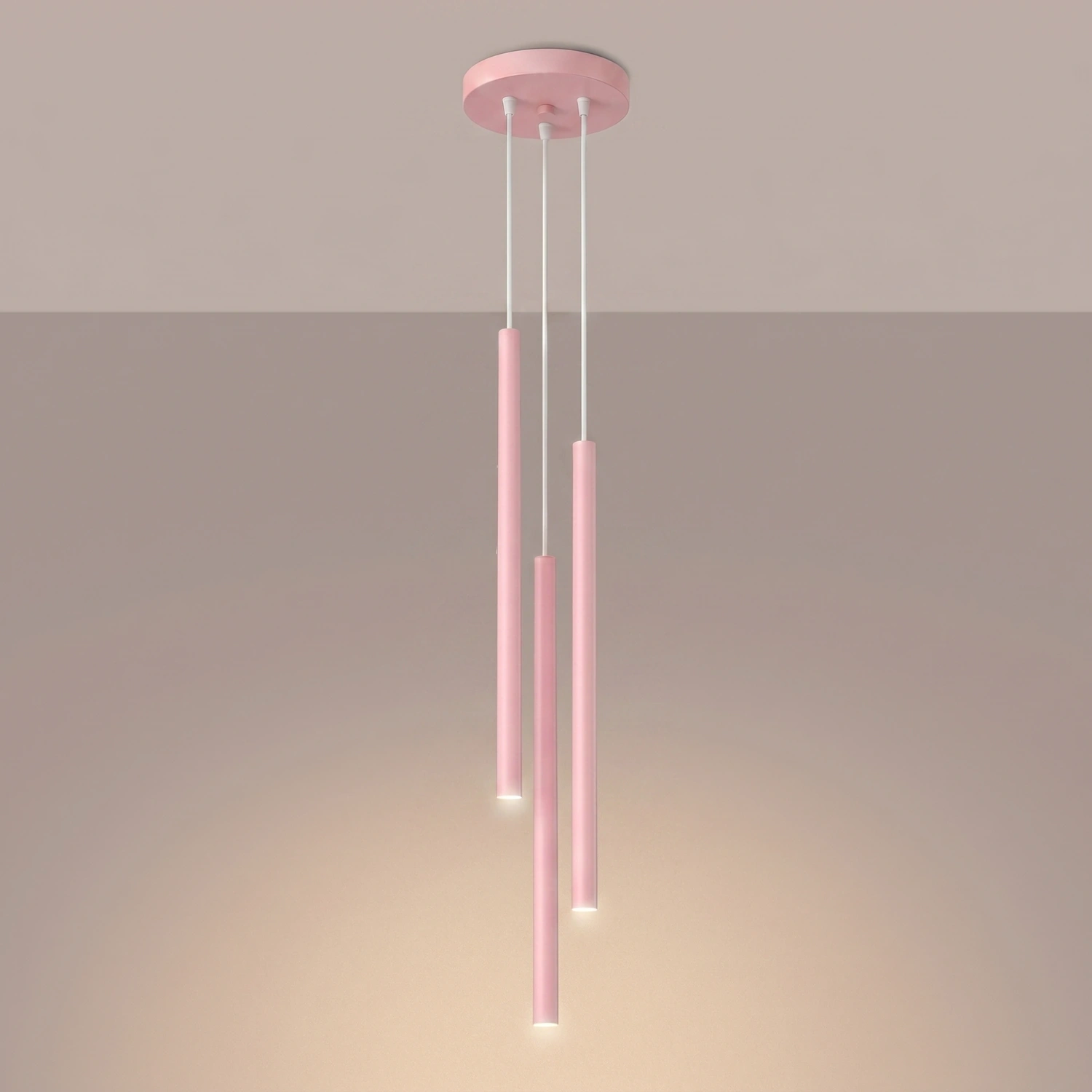 Lampa wisząca PASTELO 3P różowa - obrazek 8