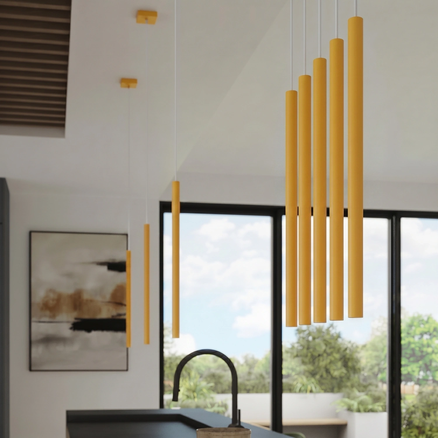 Lampa wisząca PASTELO 1 żółta - obrazek 5