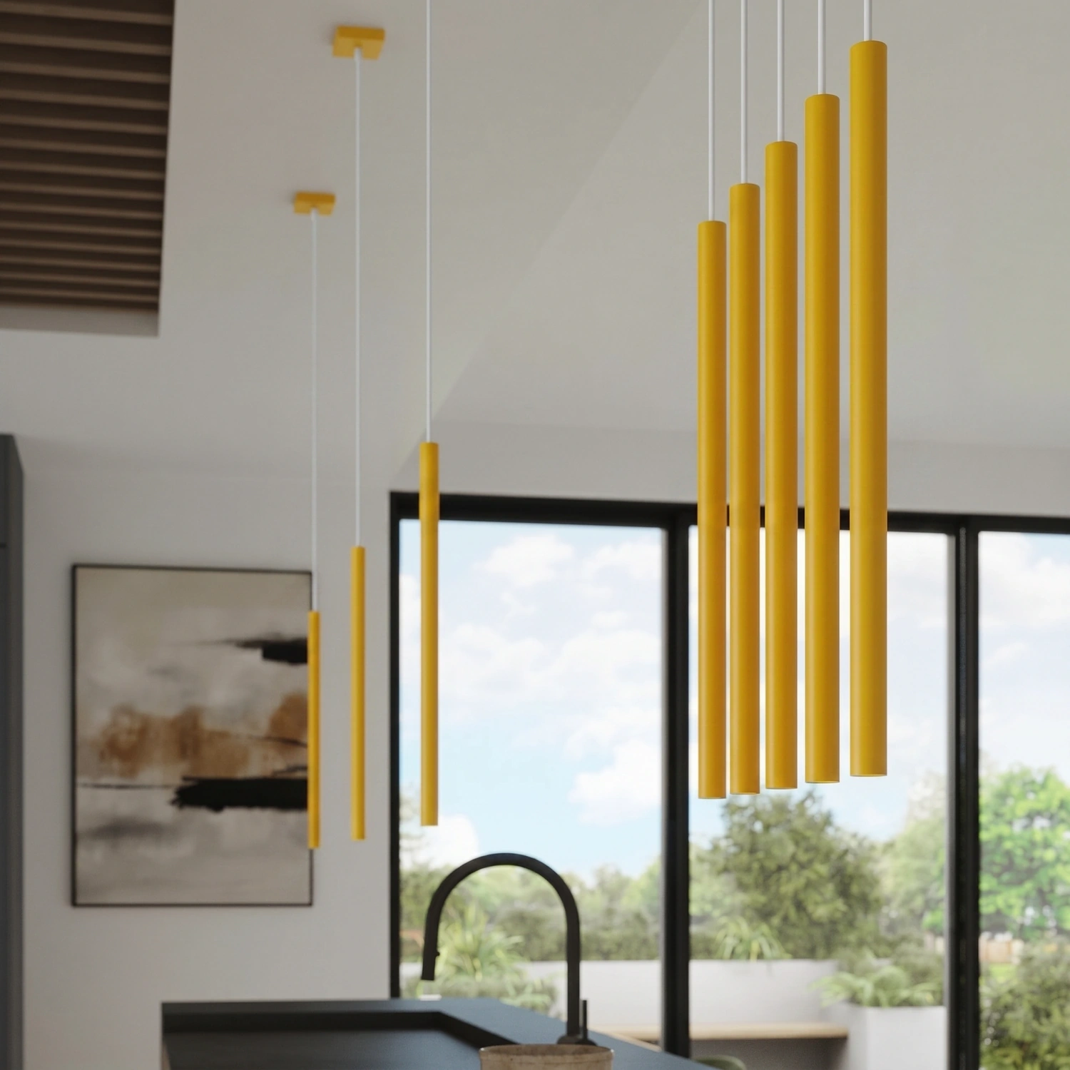 Lampa wisząca PASTELO 2 żółta - obrazek 5
