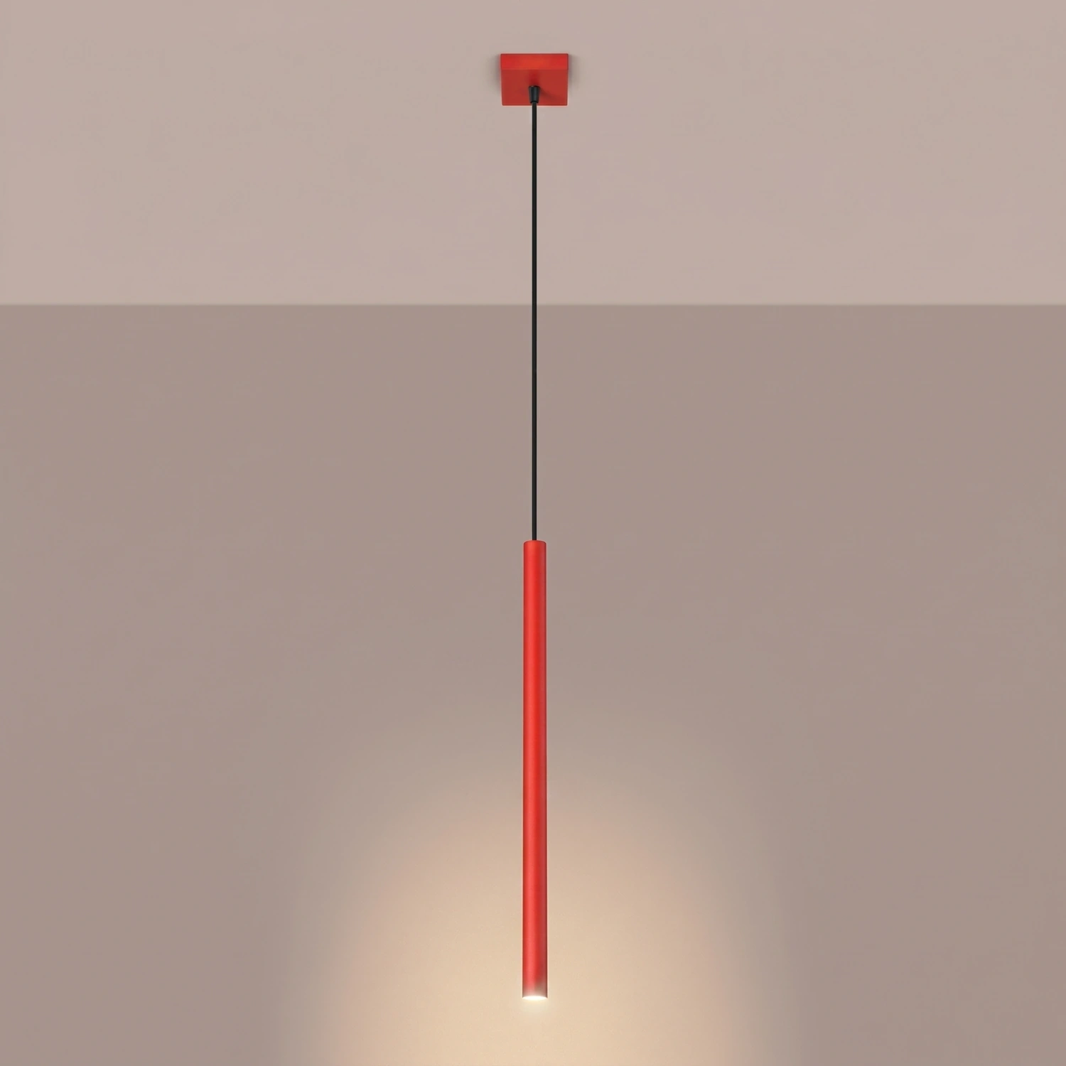 Lampa wisząca PASTELO 1 czerwona - obrazek 7