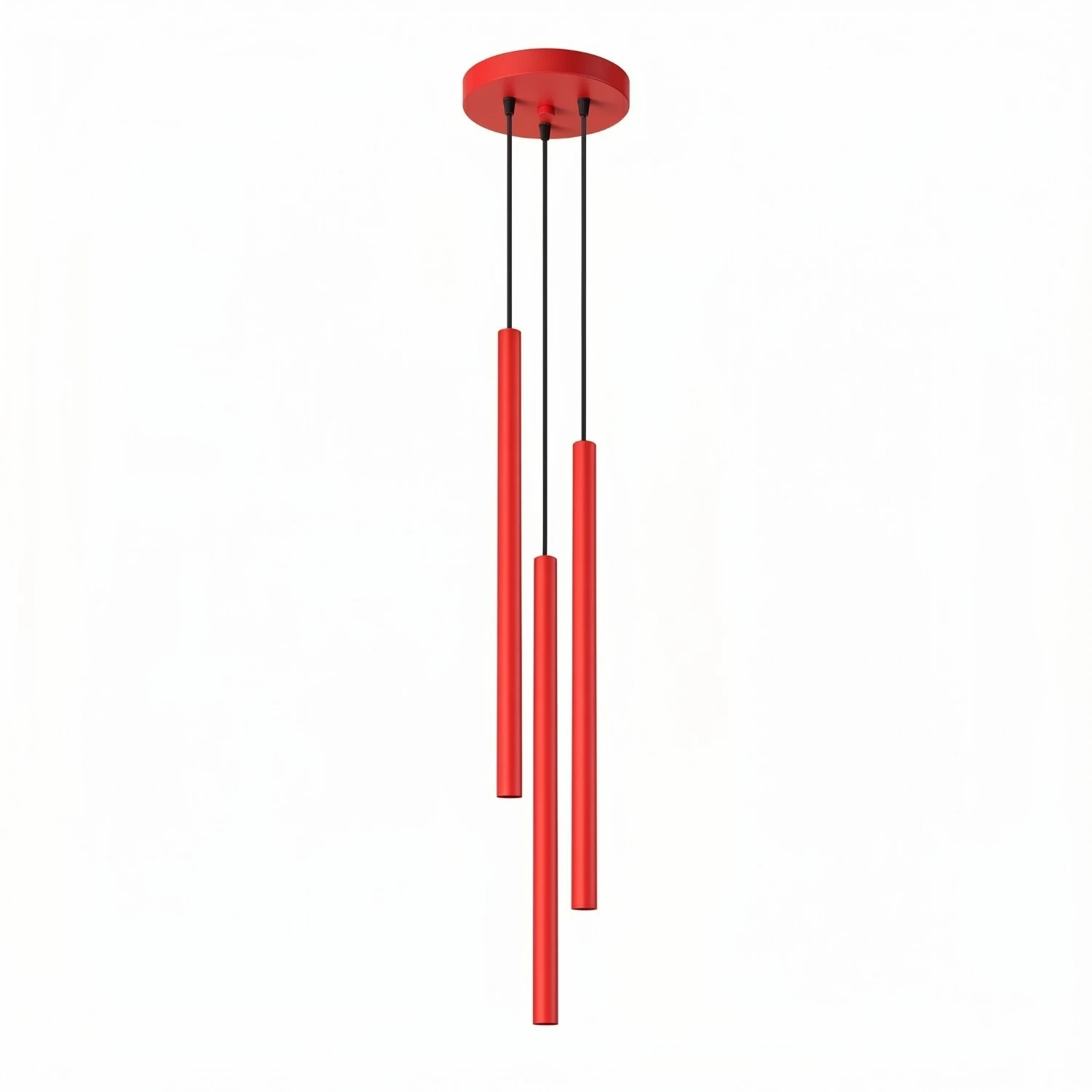 Lampa wisząca PASTELO 3P czerwona
