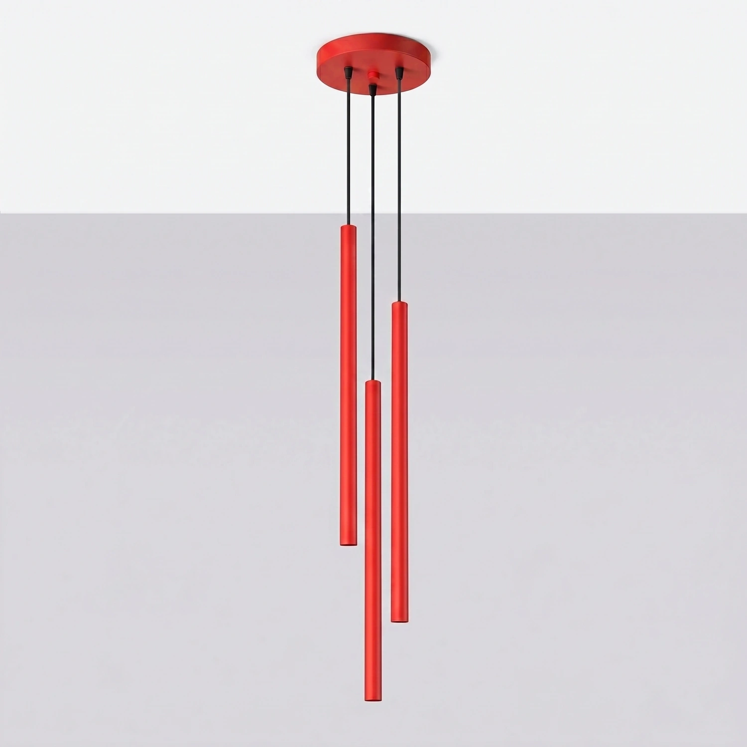 Lampa wisząca PASTELO 3P czerwona - obrazek 6