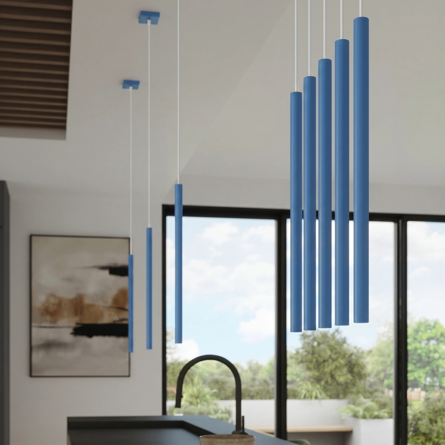Lampa wisząca PASTELO 2 błękitna - obrazek 5