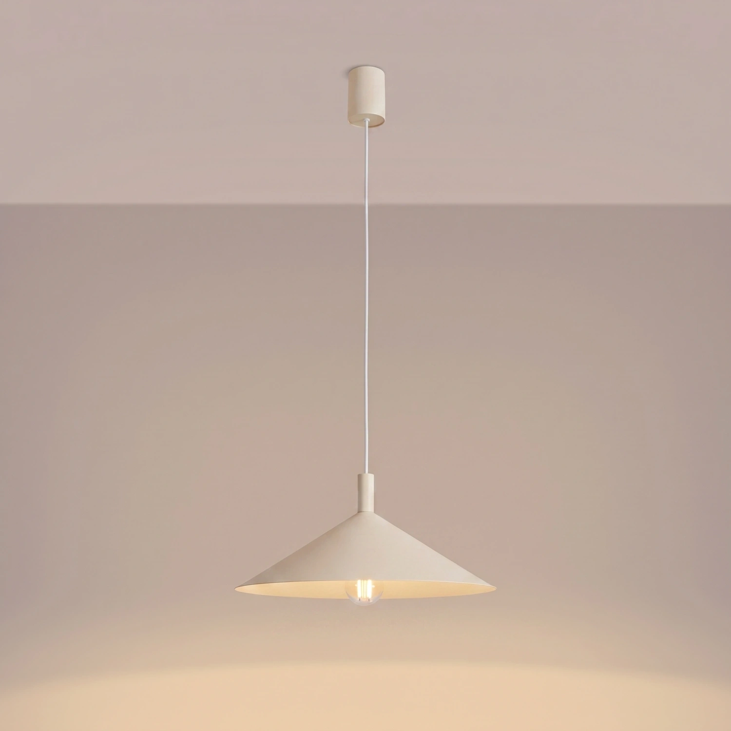 Lampa wisząca NOX 40 beżowa - obrazek 8