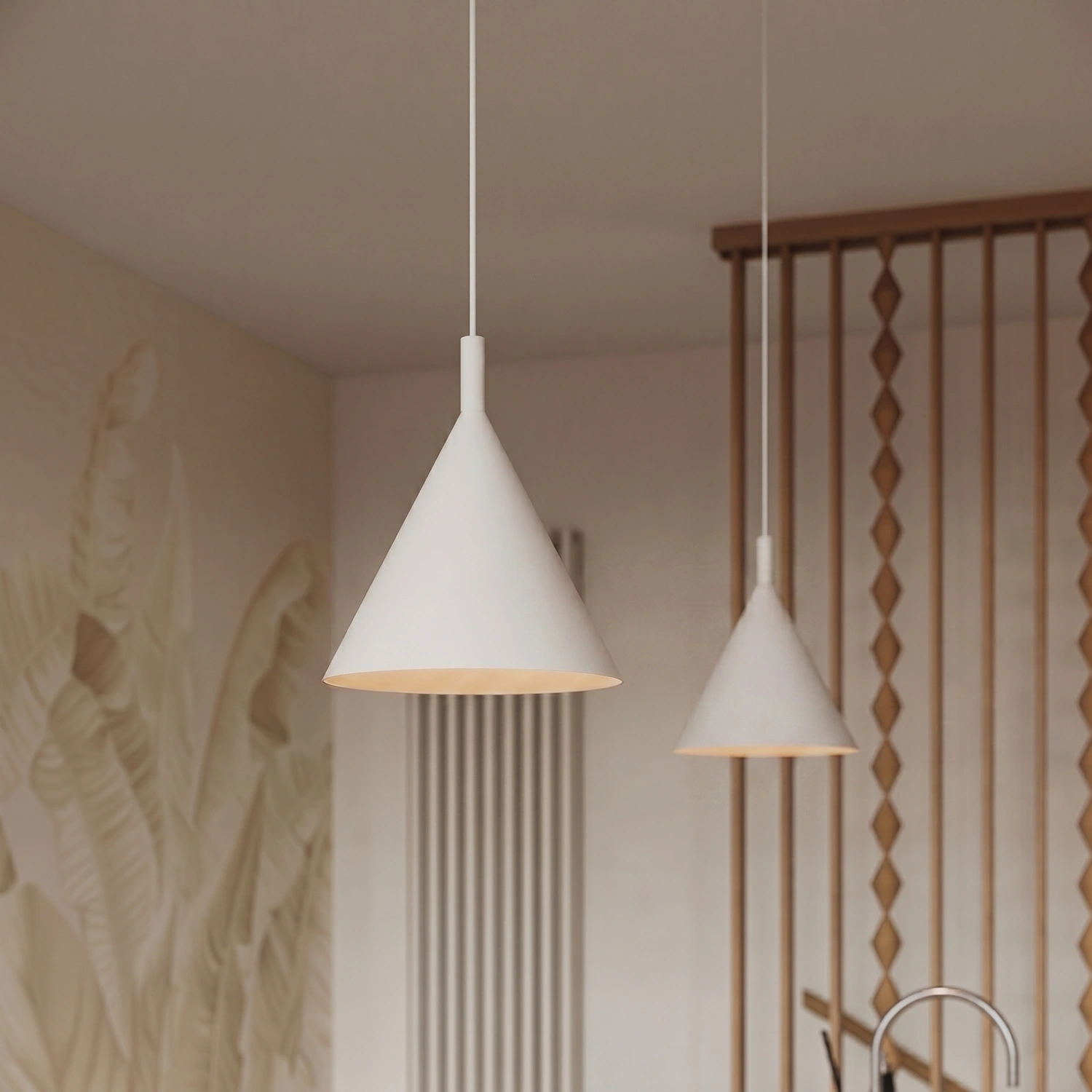 Lampa wisząca NOX 25 beżowa - obrazek 5