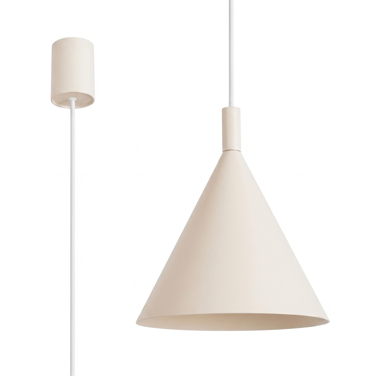 Lampa wisząca NOX 25 beżowa - obrazek 6