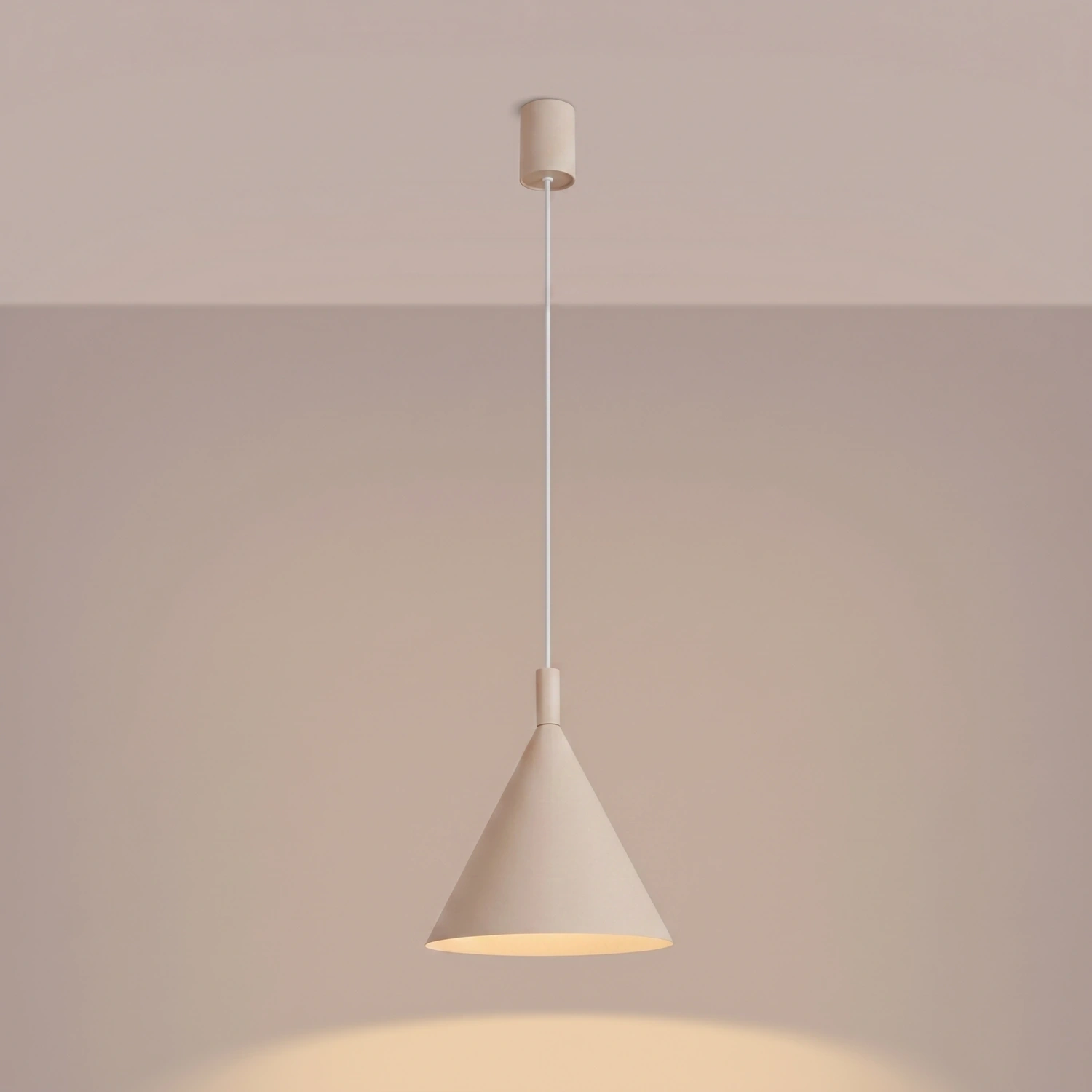 Lampa wisząca NOX 25 beżowa - obrazek 8