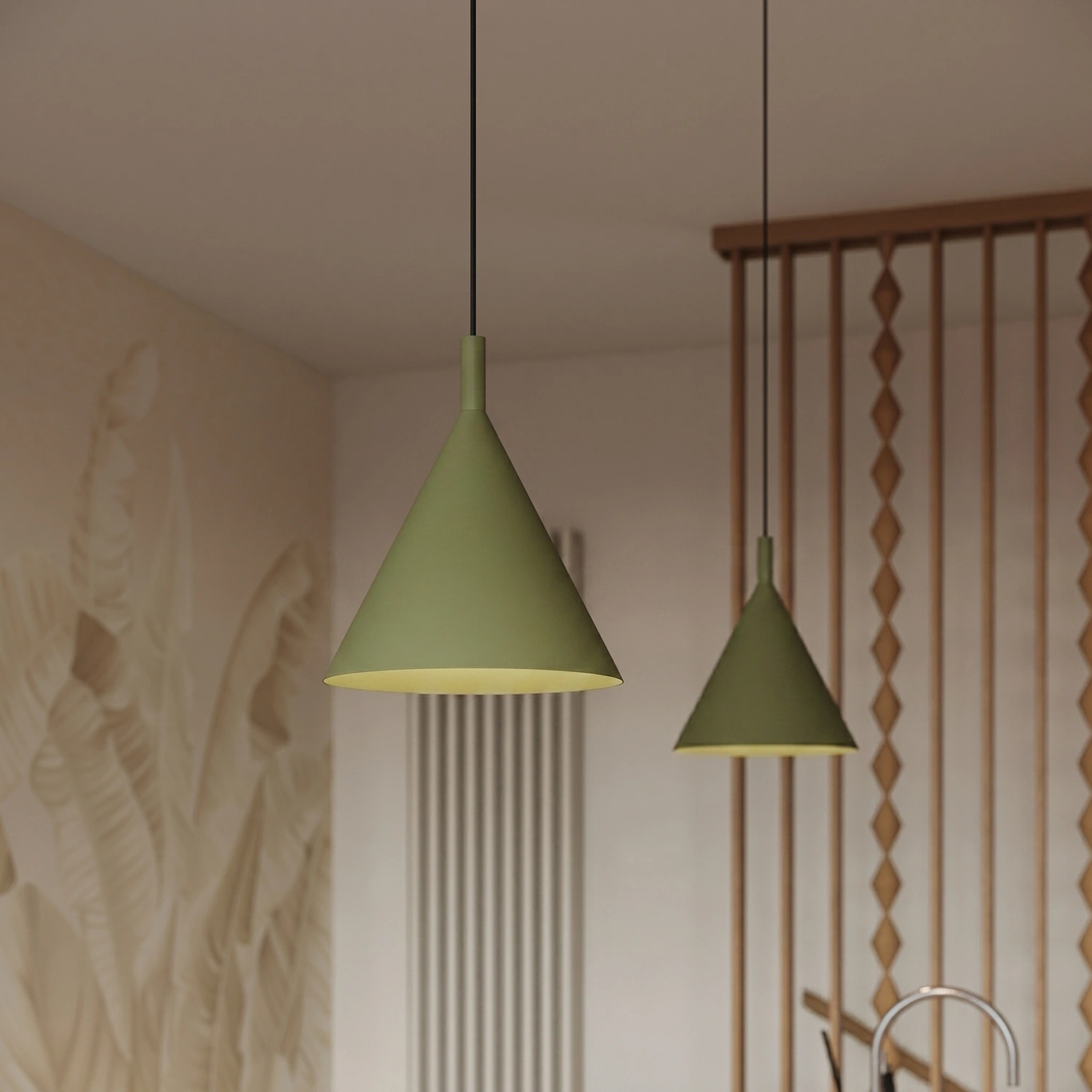 Lampa wisząca NOX 25 zielona oliwka - obrazek 5