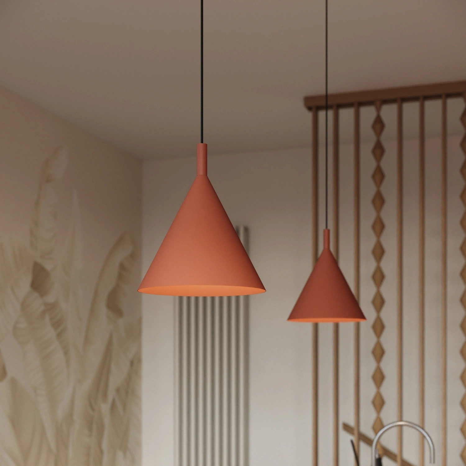 Lampa wisząca NOX 25 ochra czerwona - obrazek 5