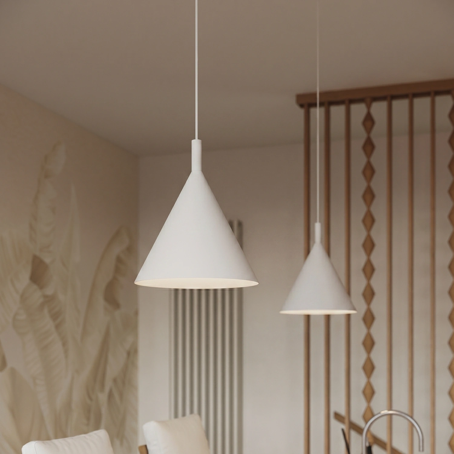 Lampa wisząca NOX 25 biała - obrazek 5
