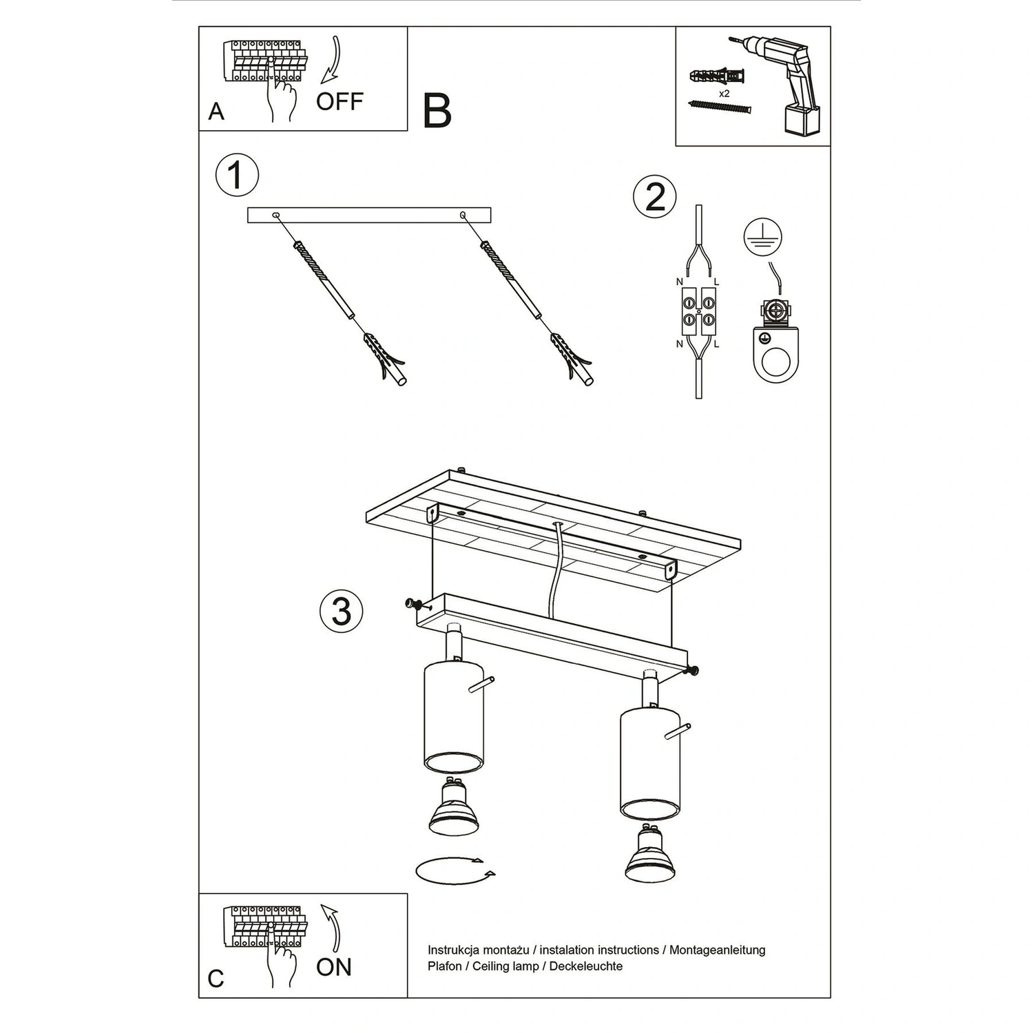Plafon RING 2 ultramaryna - obrazek 14