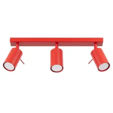 Plafon RING 3L czerwony