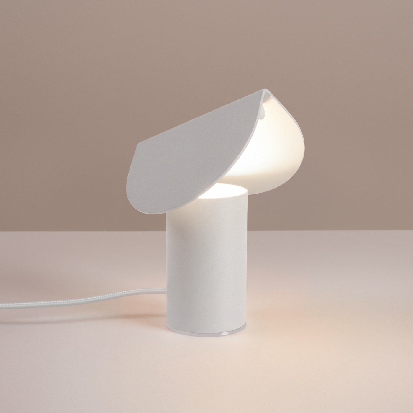 Lampa biurkowa BISCUIT biała LED 3000K - obrazek 4