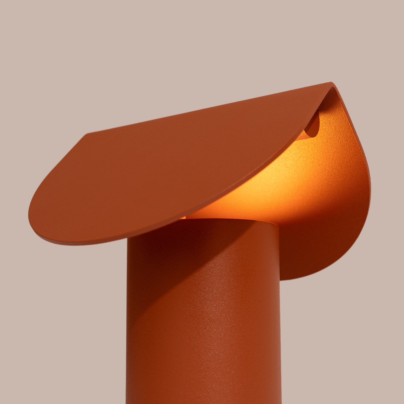 Lampa biurkowa BISCUIT ochra czerwona LED 3000K - obrazek 7