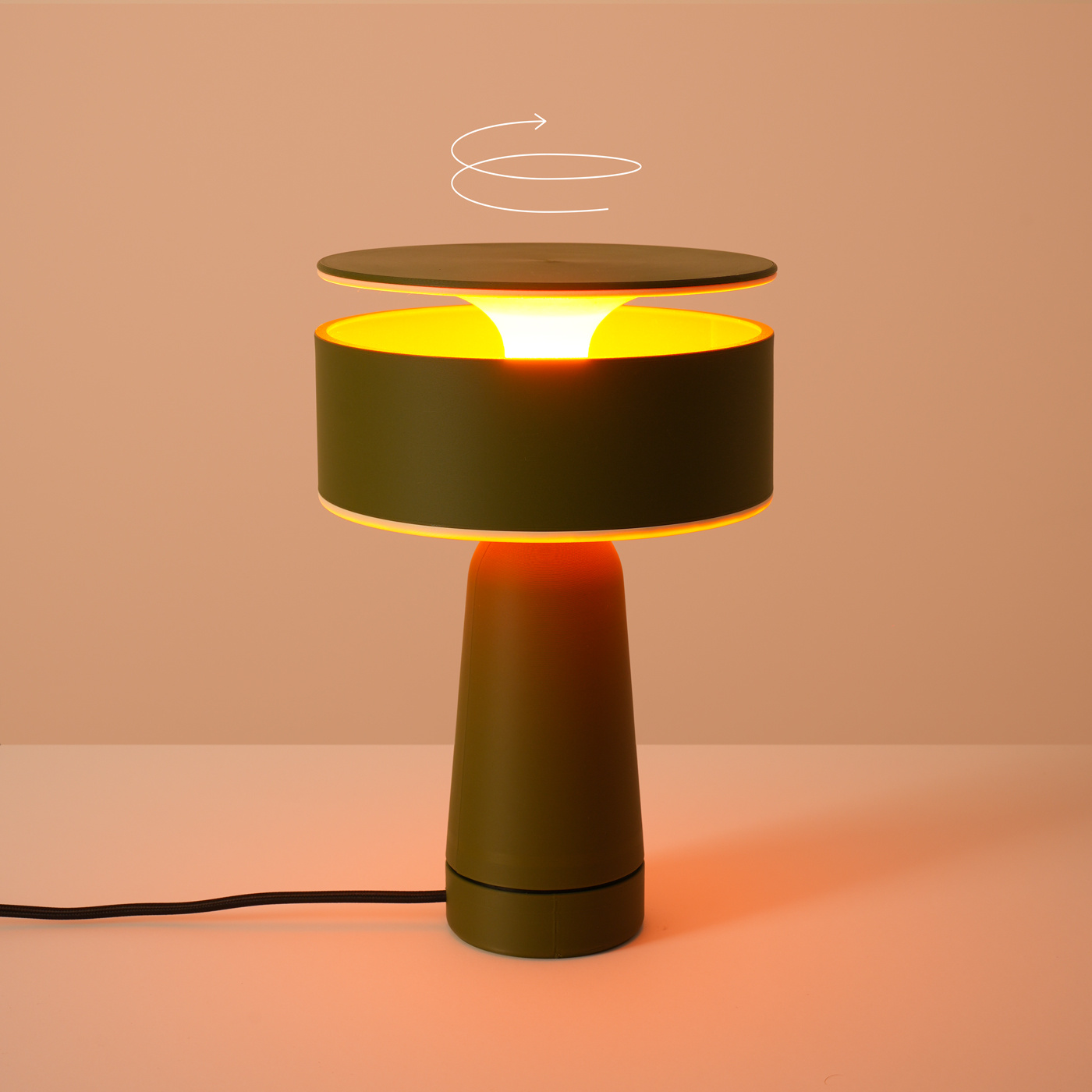 Lampa biurkowa AXO zielona oliwka - obrazek 5