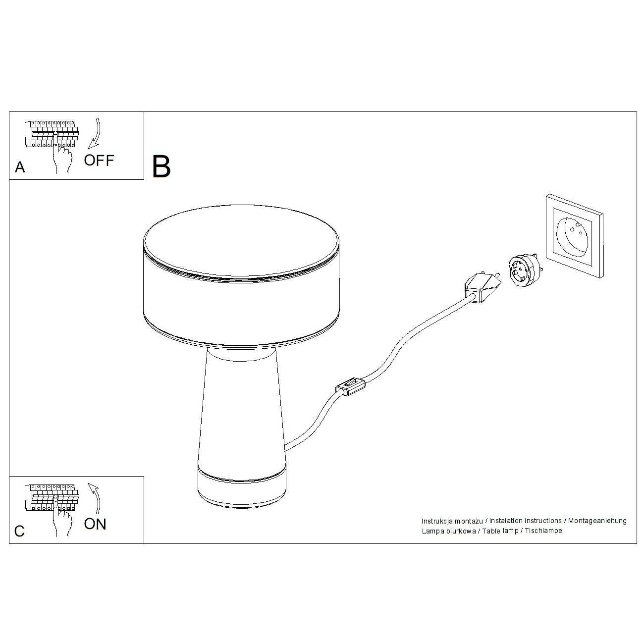 Lampa biurkowa AXO czerwona - obrazek 10