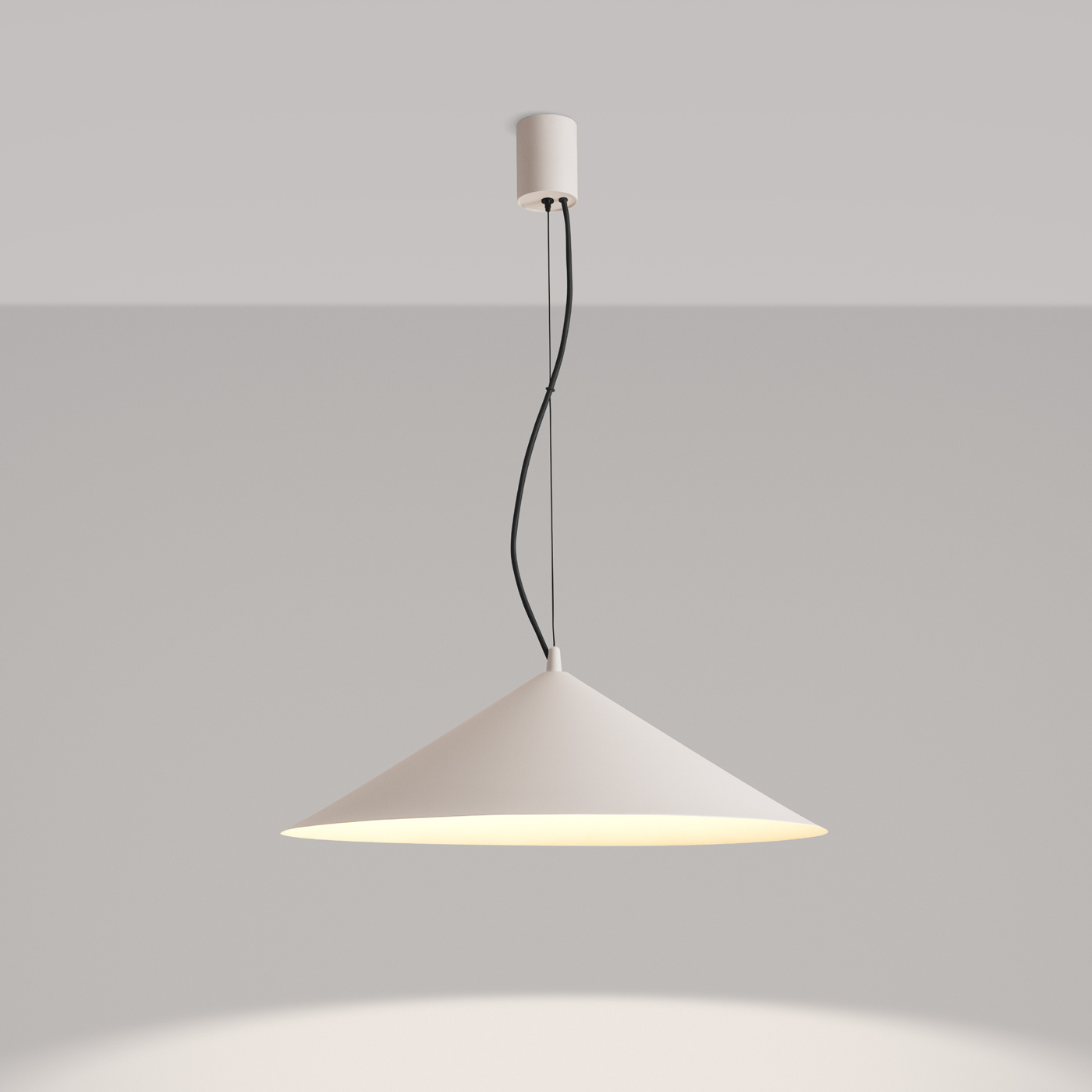 Lampa wisząca FINT beżowa LED 4000K - obrazek 4