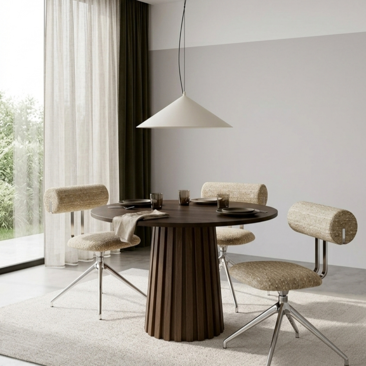 Lampa wisząca FINT beżowa LED 4000K - obrazek 15