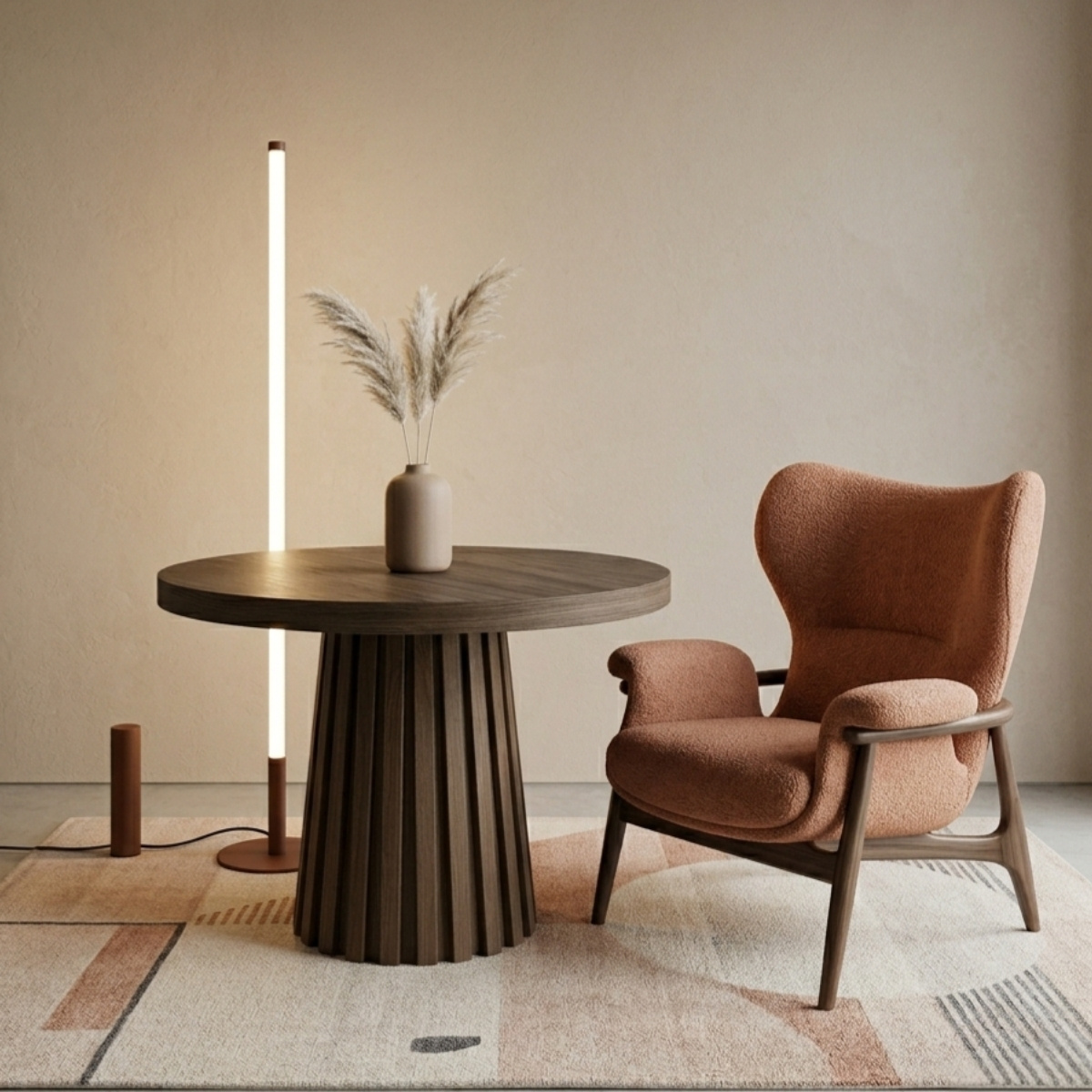 Lampa podłogowa TRANG brązowa 3000K - obrazek 12
