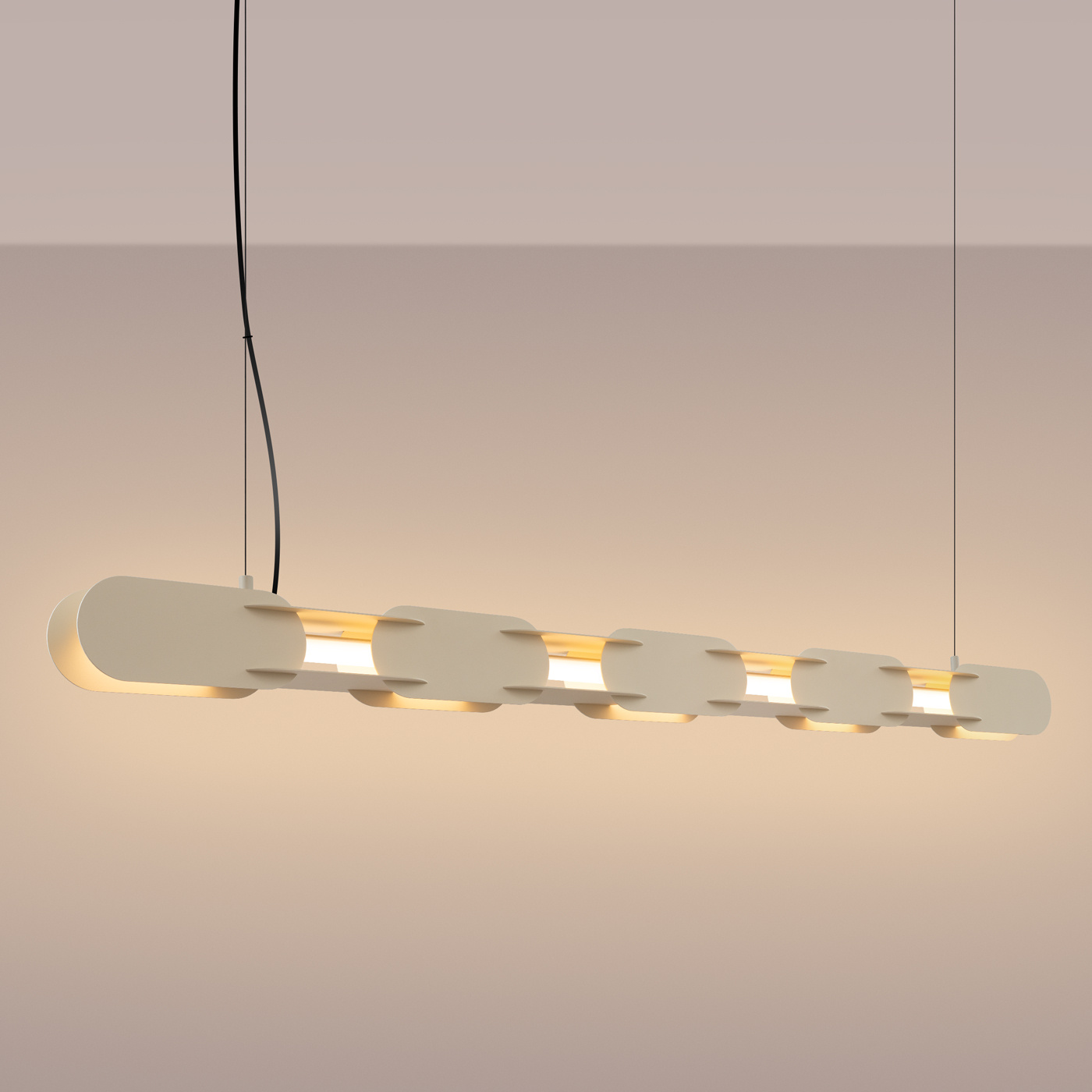 Lampa wisząca CHAIN 158 beżowa LED 3000K - obrazek 4