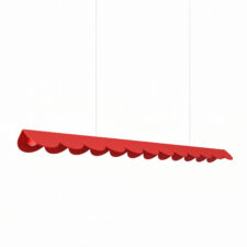 Lampa wisząca BISCUIT 130 czerwona LED 3000K