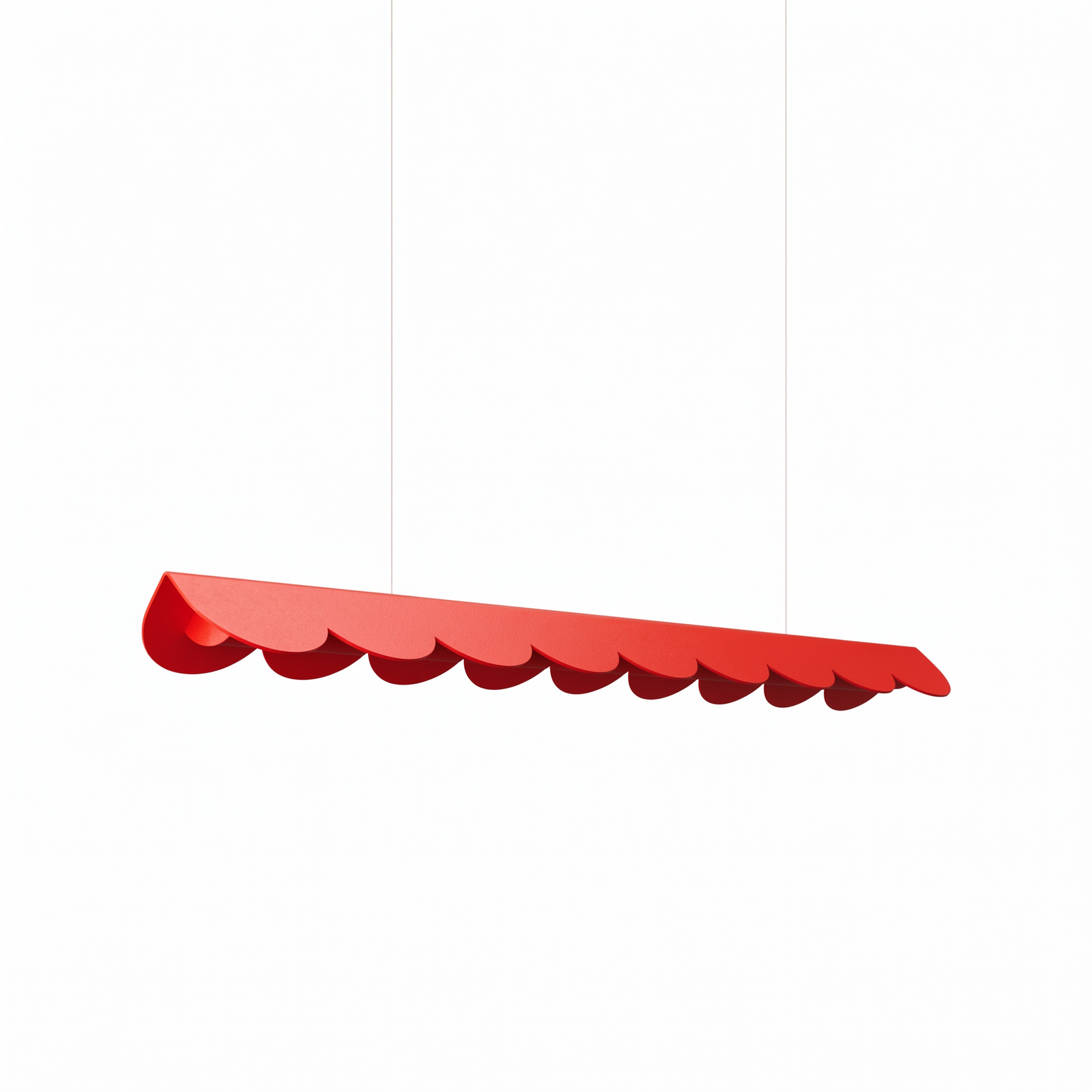 Lampa wisząca BISCUIT 100 czerwona LED 3000K