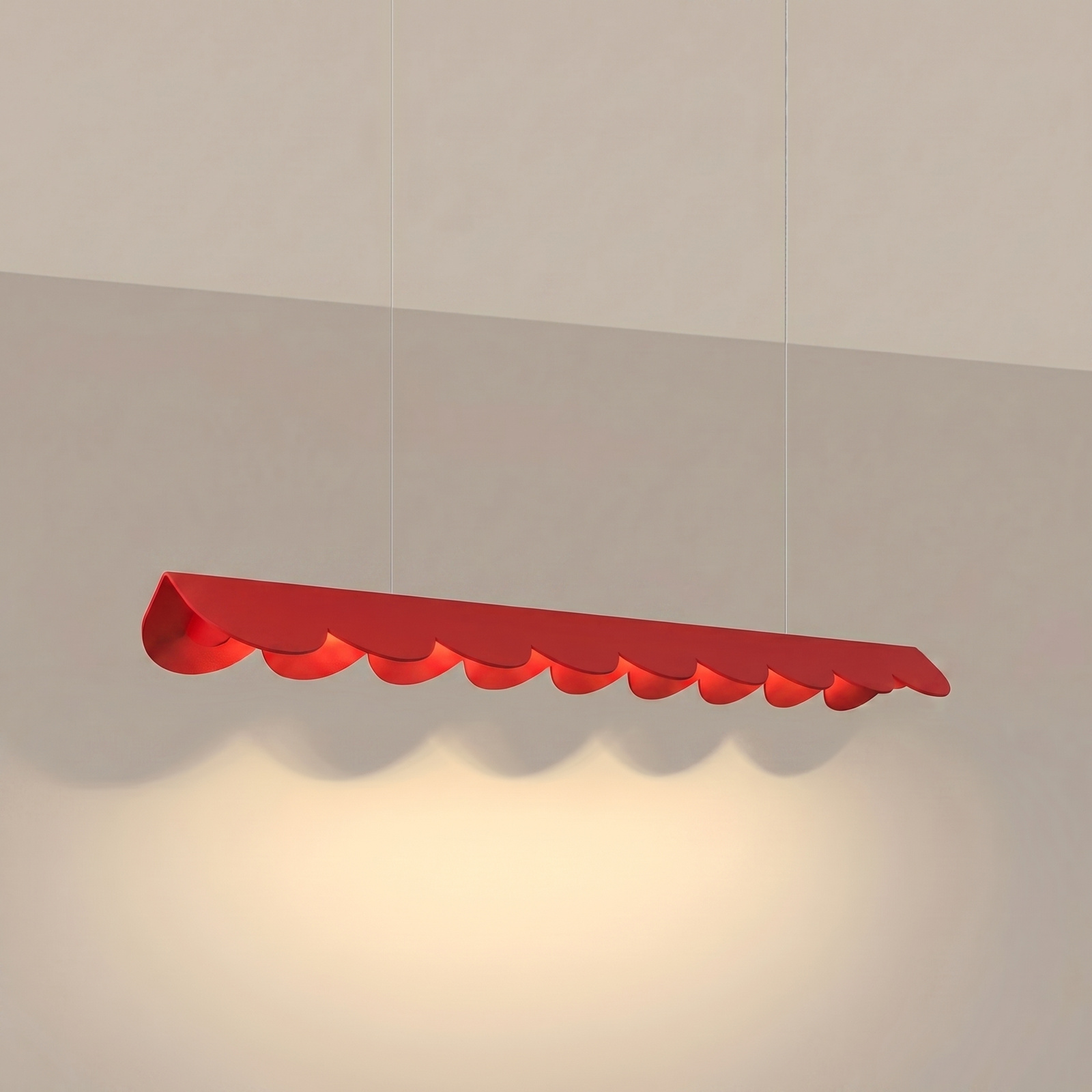 Lampa wisząca BISCUIT 100 czerwona LED 3000K - obrazek 4