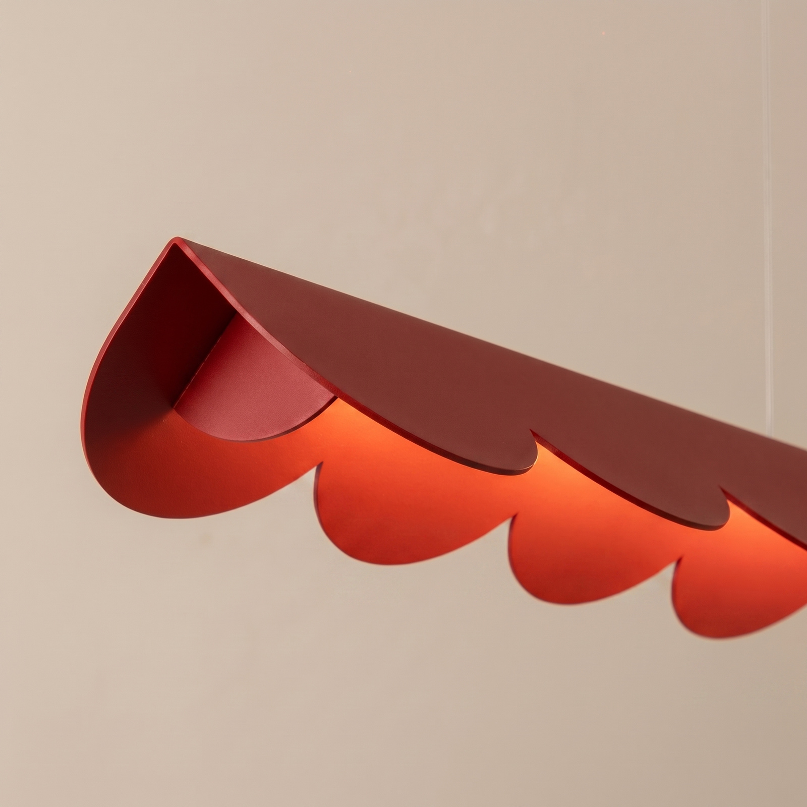 Lampa wisząca BISCUIT 100 czerwona LED 3000K - obrazek 5