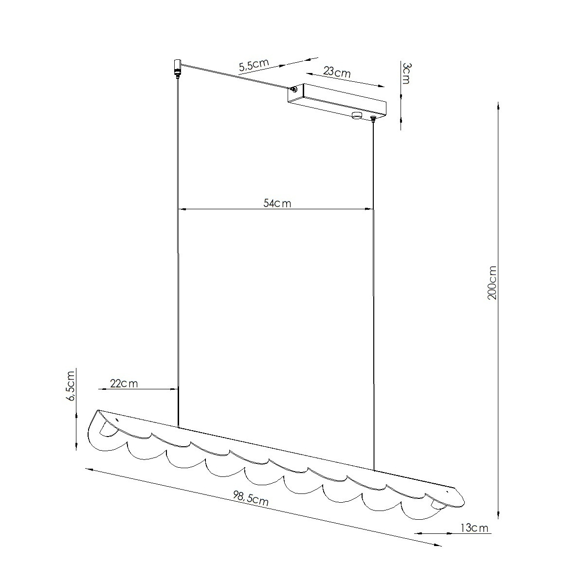 Lampa wisząca BISCUIT 100 czerwona LED 3000K - obrazek 11