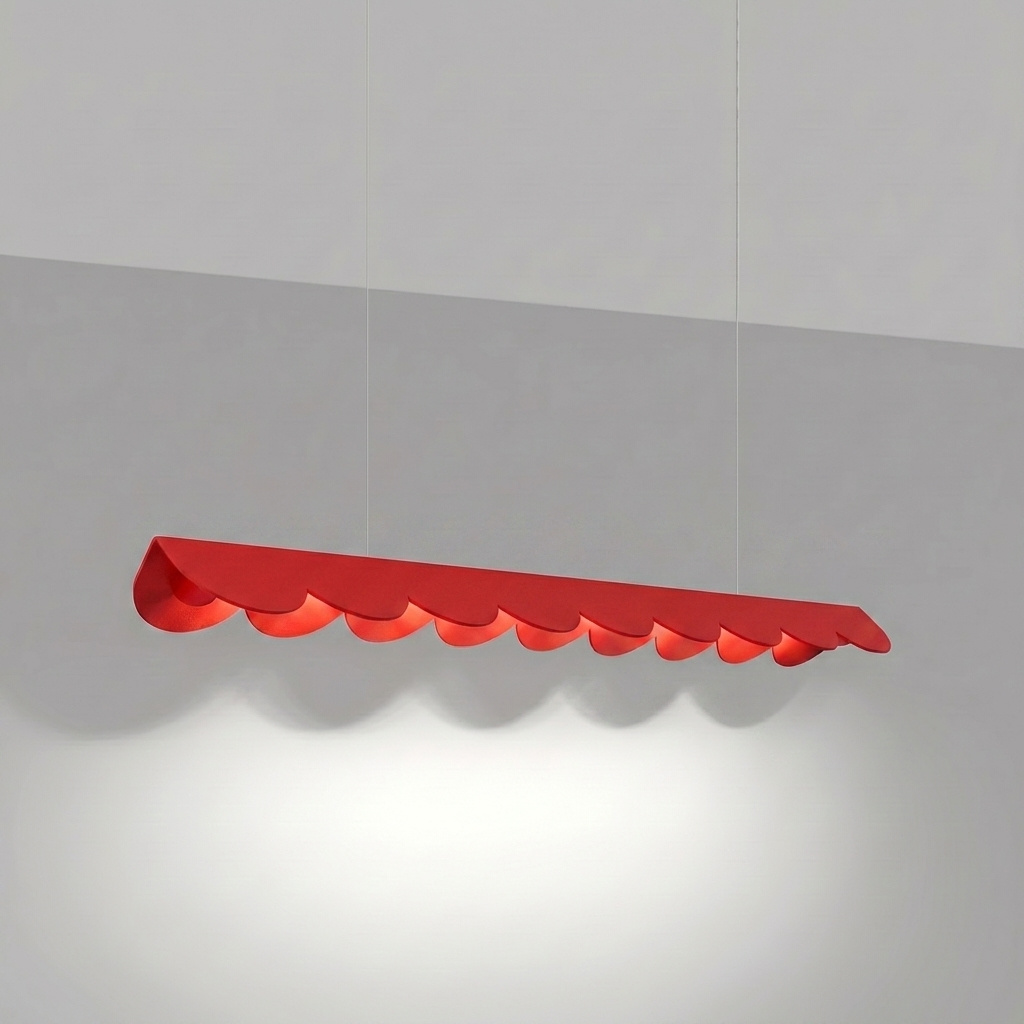 Lampa wisząca BISCUIT 100 czerwona LED 4000K - obrazek 4