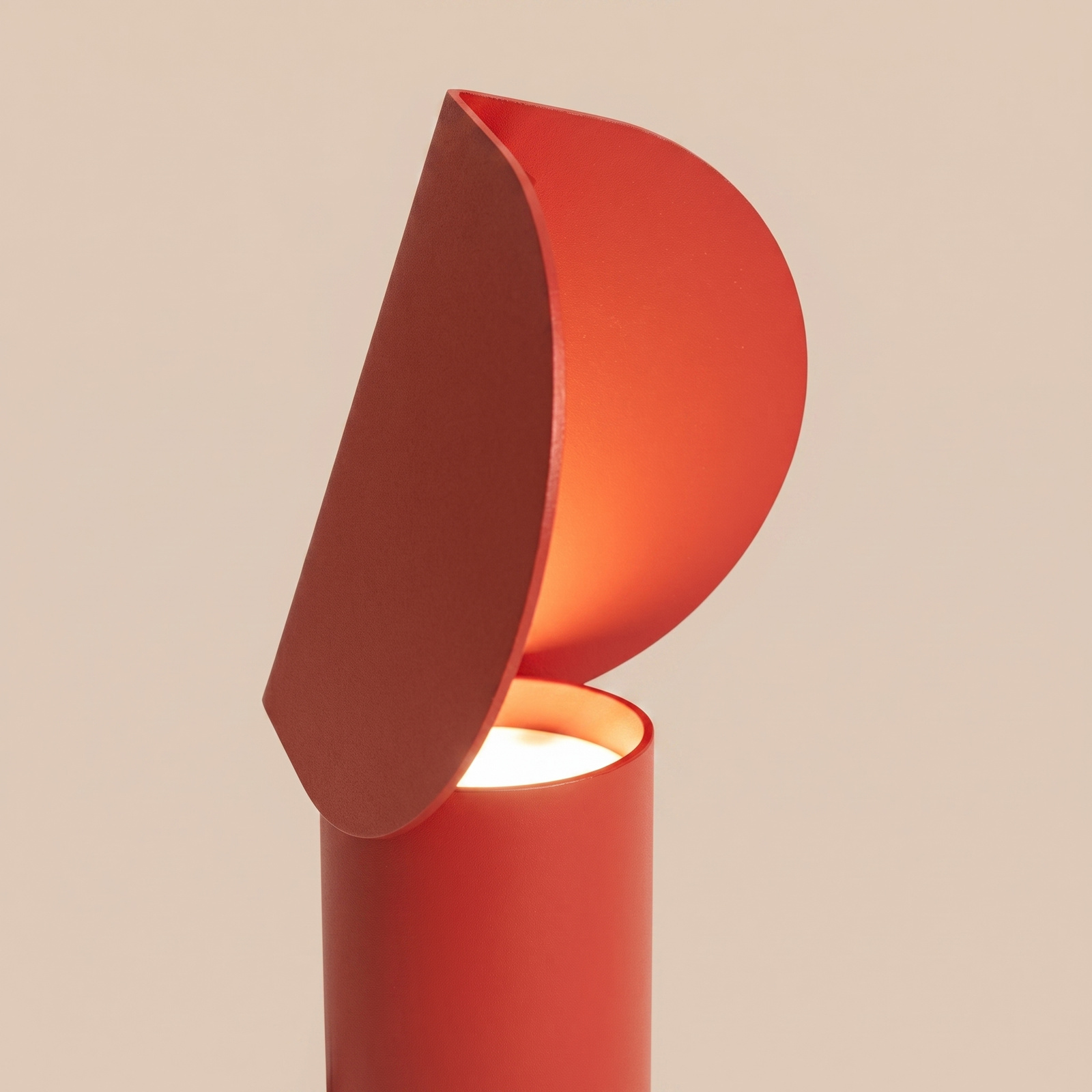 Lampa biurkowa BISCUIT czerwona LED 3000K - obrazek 6