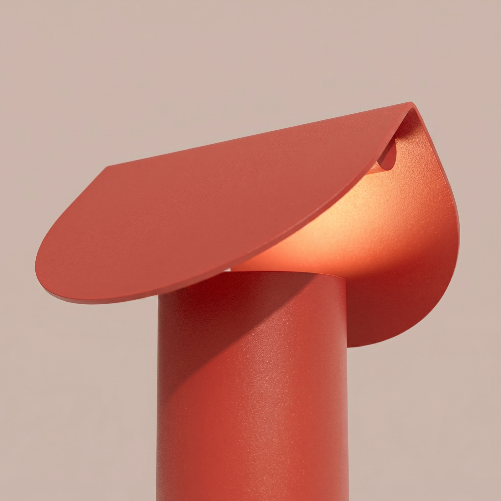 Lampa biurkowa BISCUIT czerwona LED 3000K - obrazek 7
