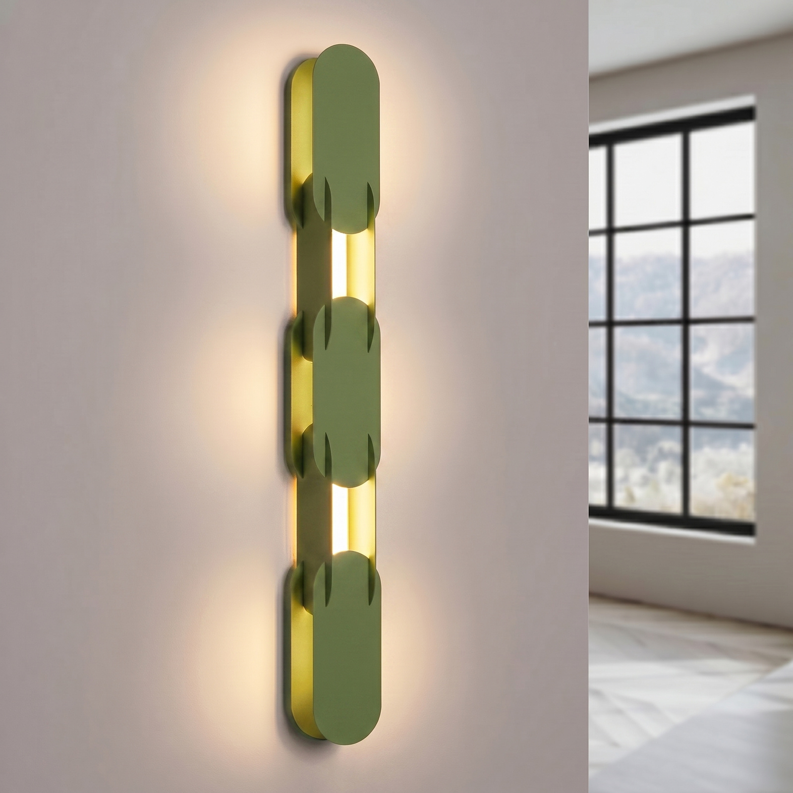Kinkiet CHAIN 91 zielony oliwkowy LED 3000K - obrazek 4